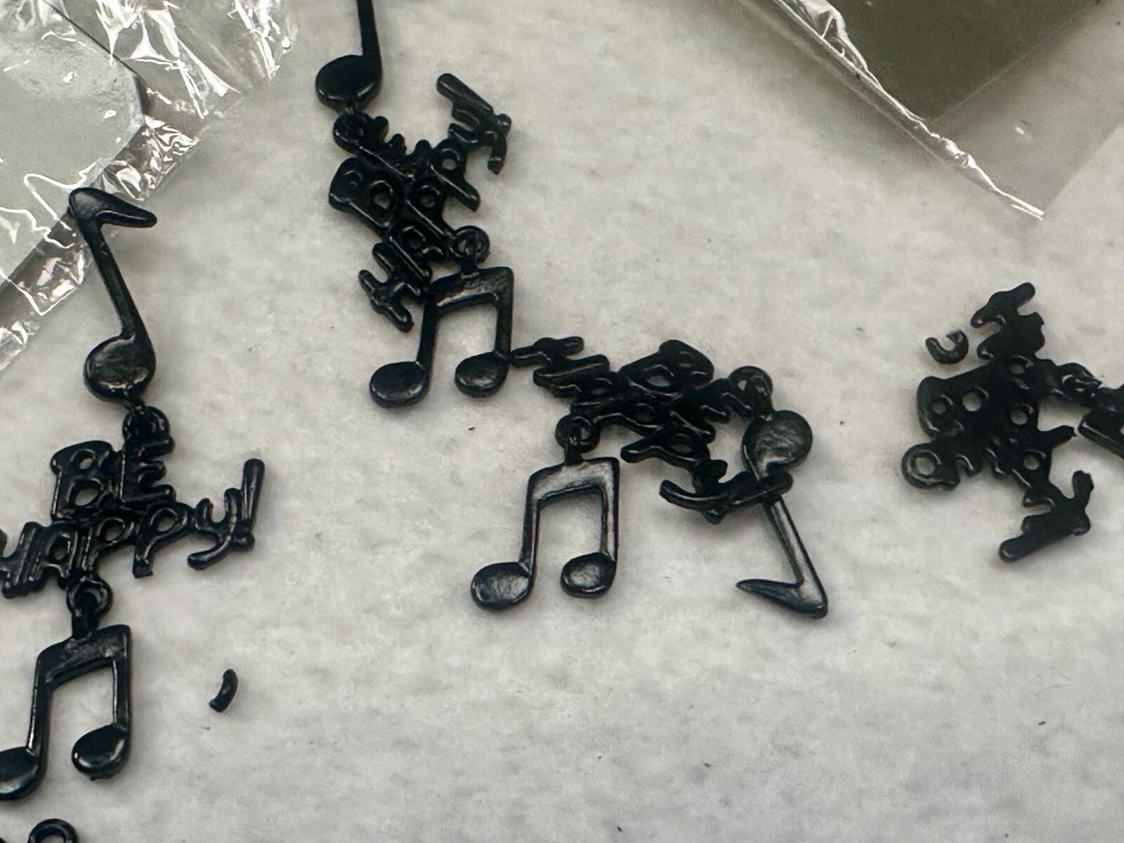 75 Set Lot Of Broken Be Happy Music Note Earrings Craft /  Repurpose / Steampunk