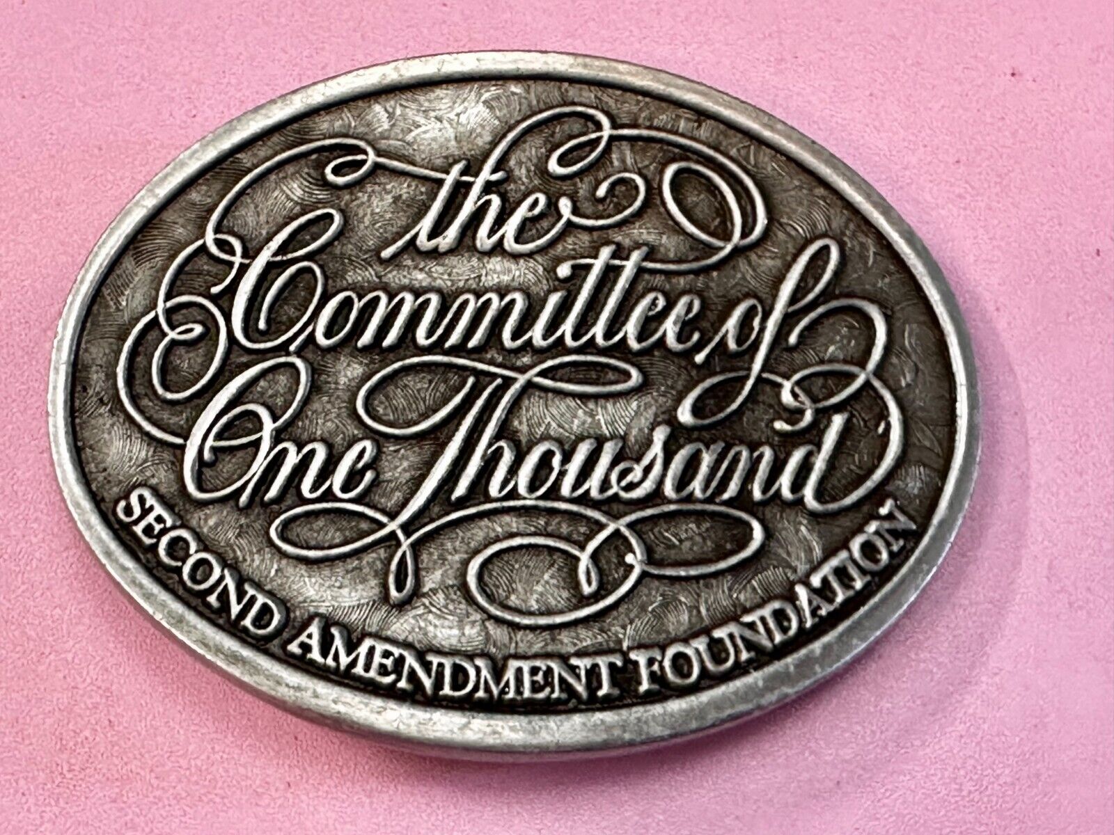 The Committee of One Thousand Second Amendment Gun Rights Foundation Belt Buckle