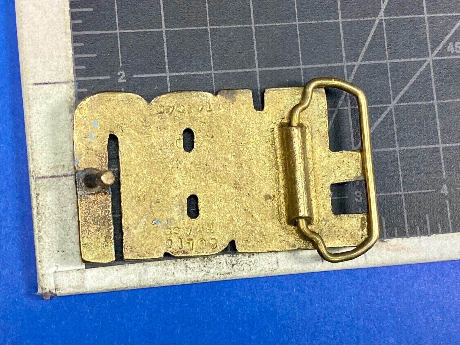 USAF United States Air Force Solid brass vintage block letters 