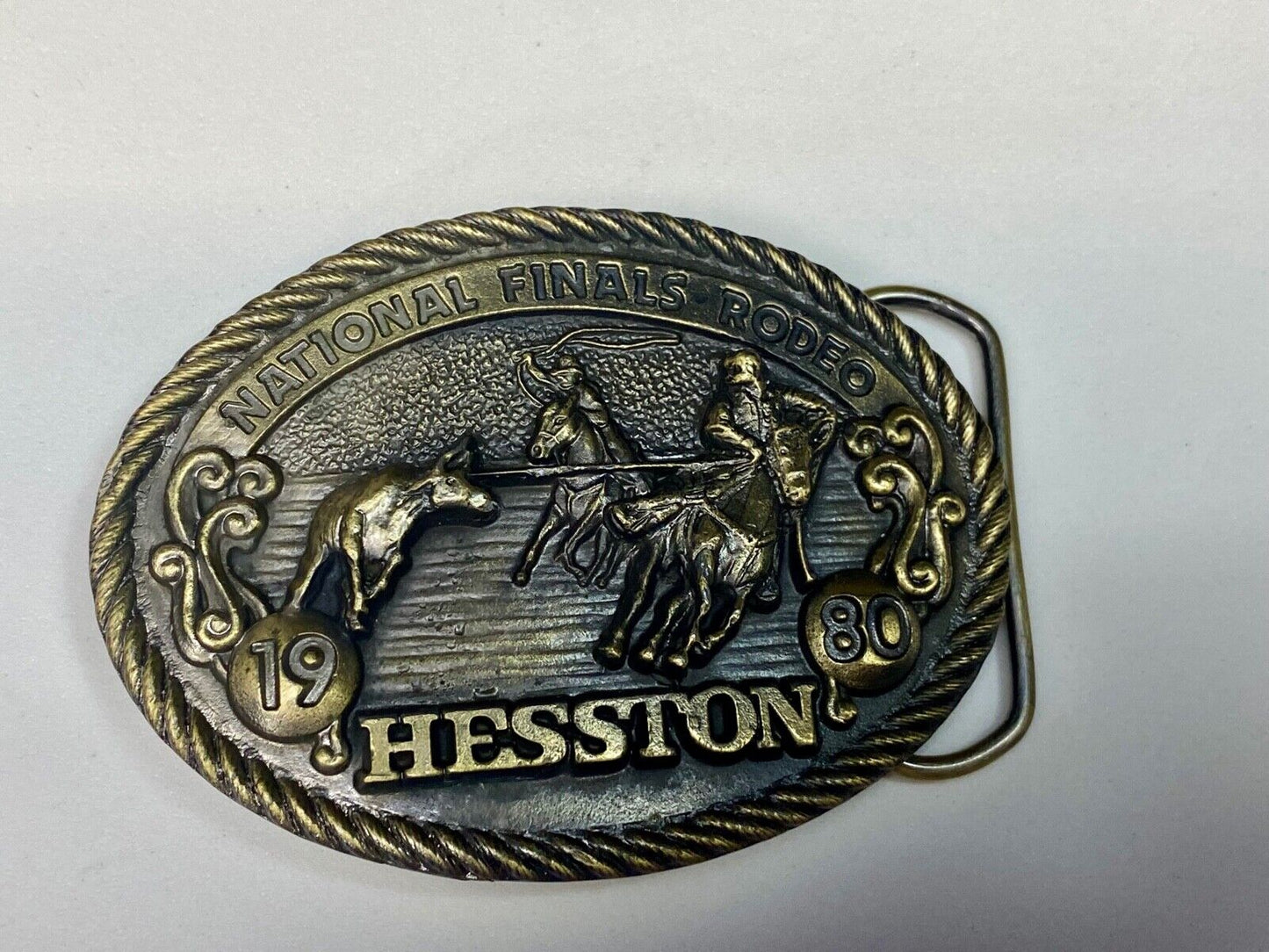 1980  Nfr Hesston Rodeo Finals, Limited Edition Collector's Belt Buckle