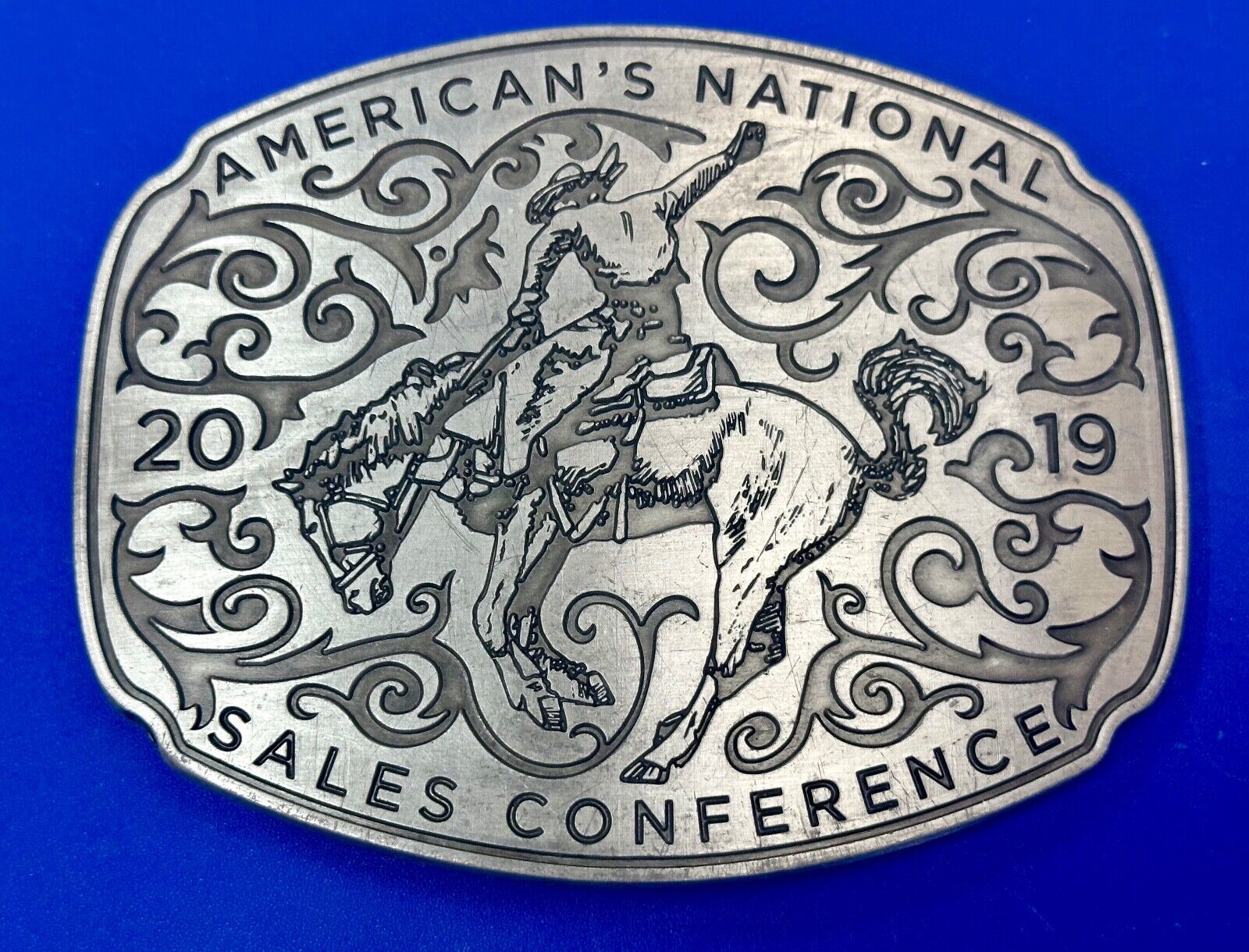 Americas National Sales Conference LARGE rodeo cowboy style belt buckle by SIMBA