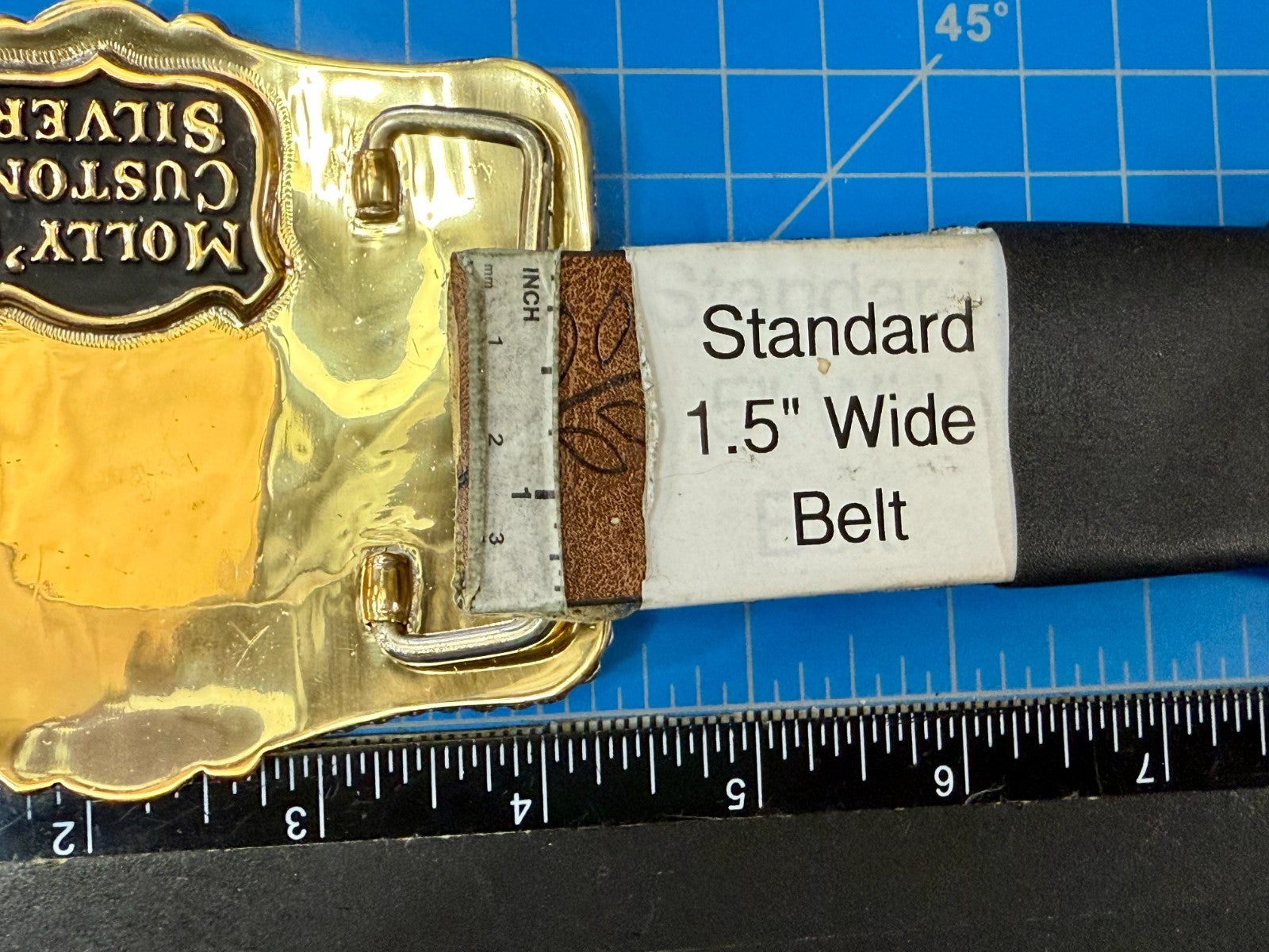 2016 WTX JDRF Budweiser Shootout NASCAR Trophy Molly's Custom Silver Belt Buckle
