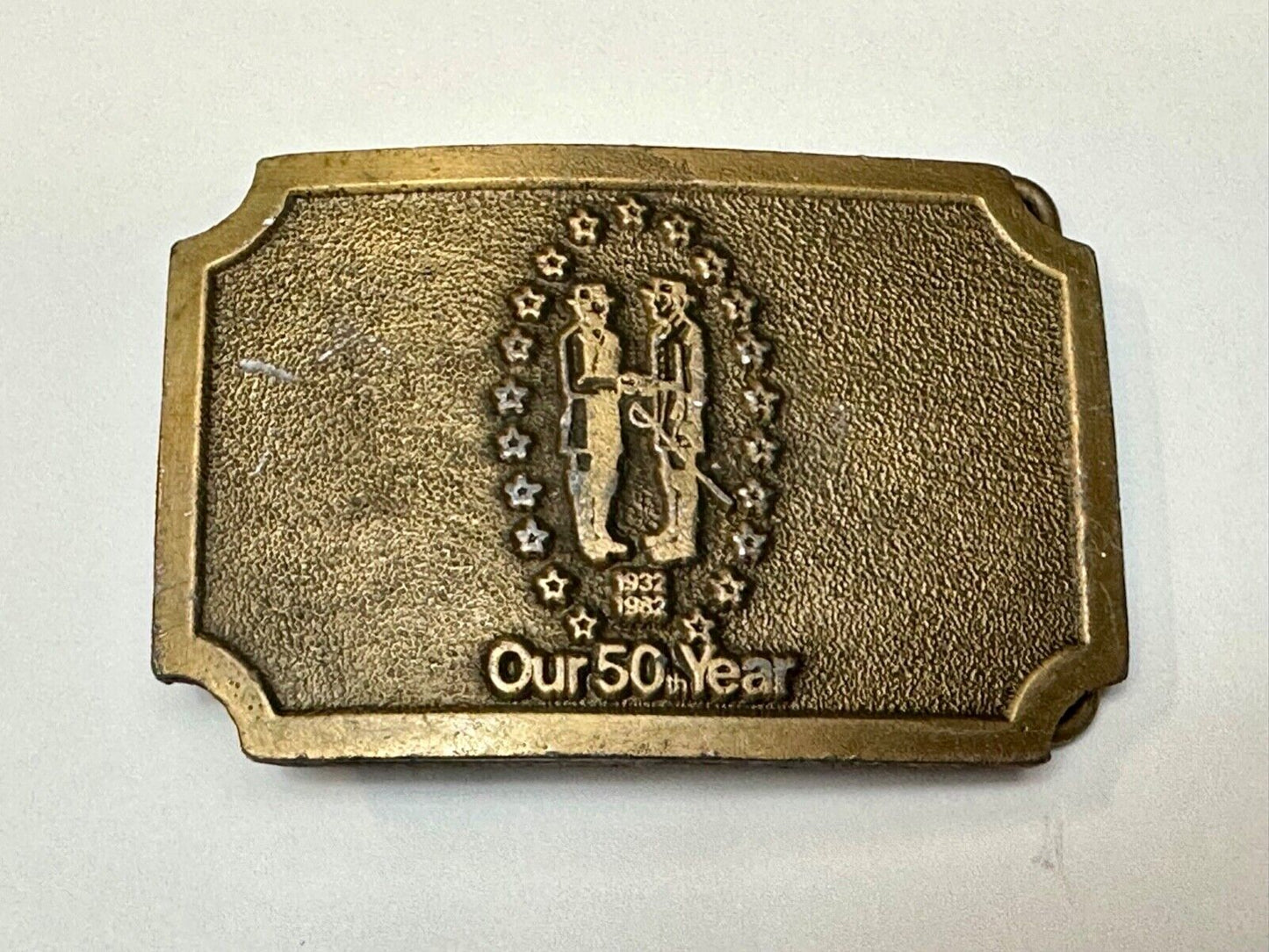 1932- 1982 Our 50th year belt buckle by Hitline - unknown to me!