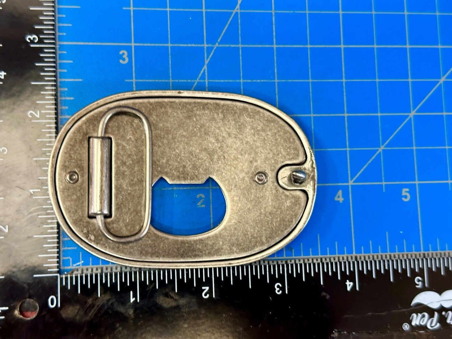 American Bald Eagle and Award Ribbon Belt Buckle and Bottle Oponer