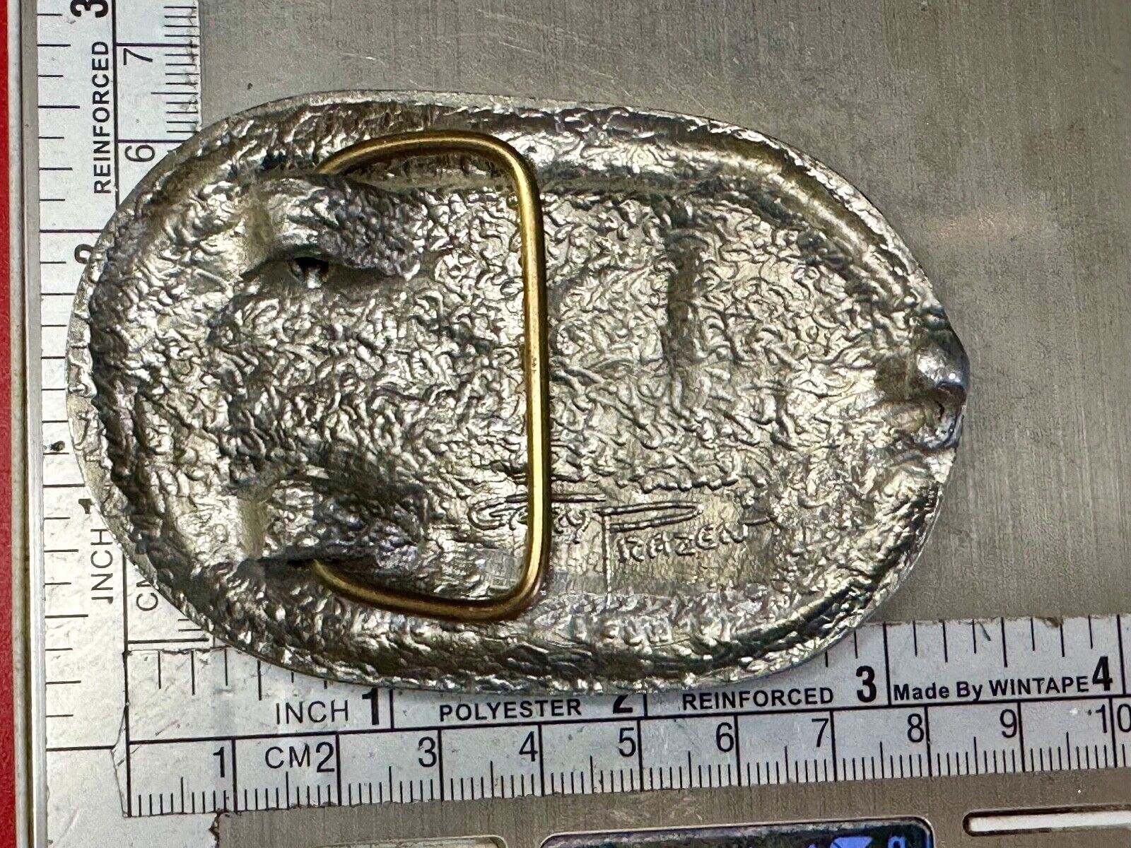 Utah Railway Co Vtg Train Railroad 83 Years - Gary Prazen Sculpture Belt Buckle