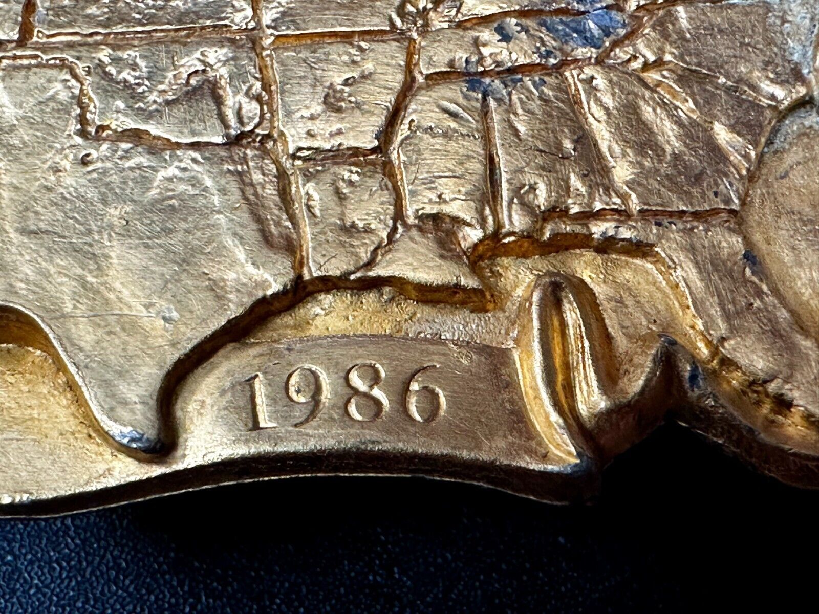 United States of America Liberty States Map Vtg 1986 Commemorative Belt Buckle