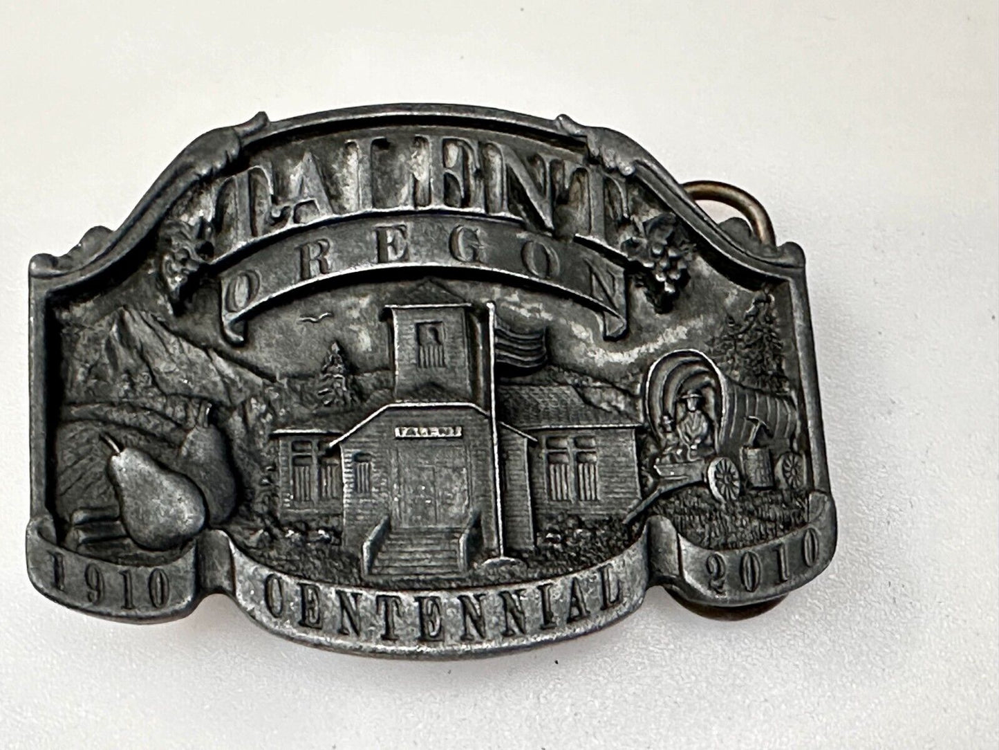 Talent Oregon Centennial Celebration 1910-2010 Commemorative Belt Buckle