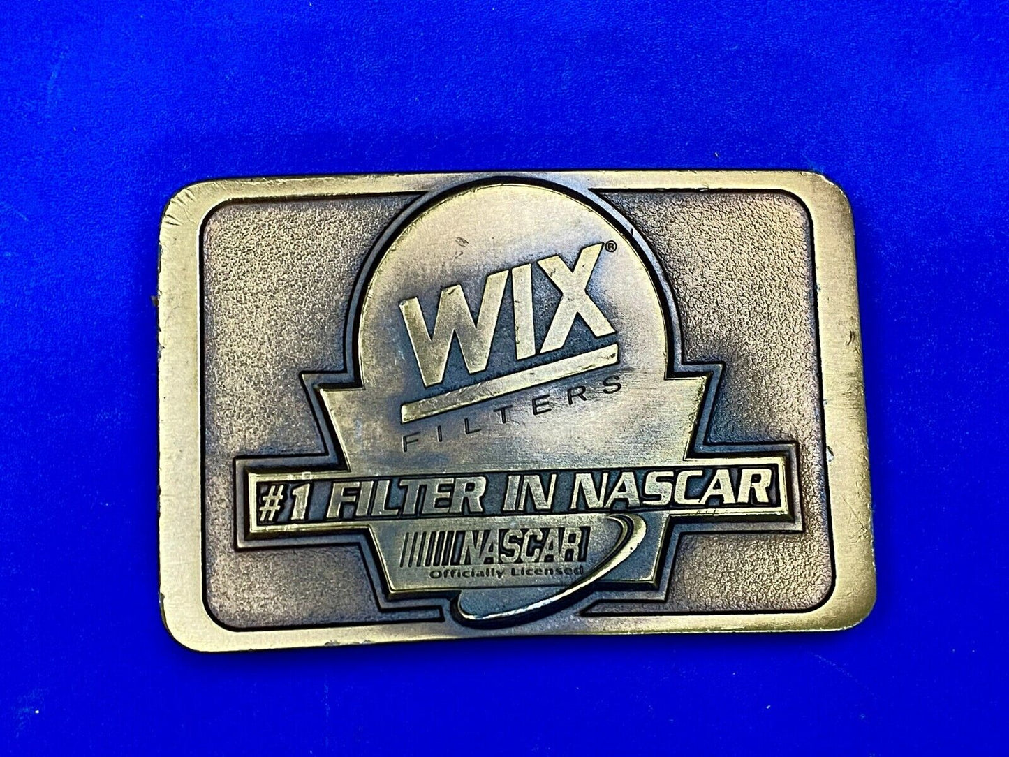 **Wix** The #1 Filter In Nascar Air & Oil Filters Company Belt Buckle