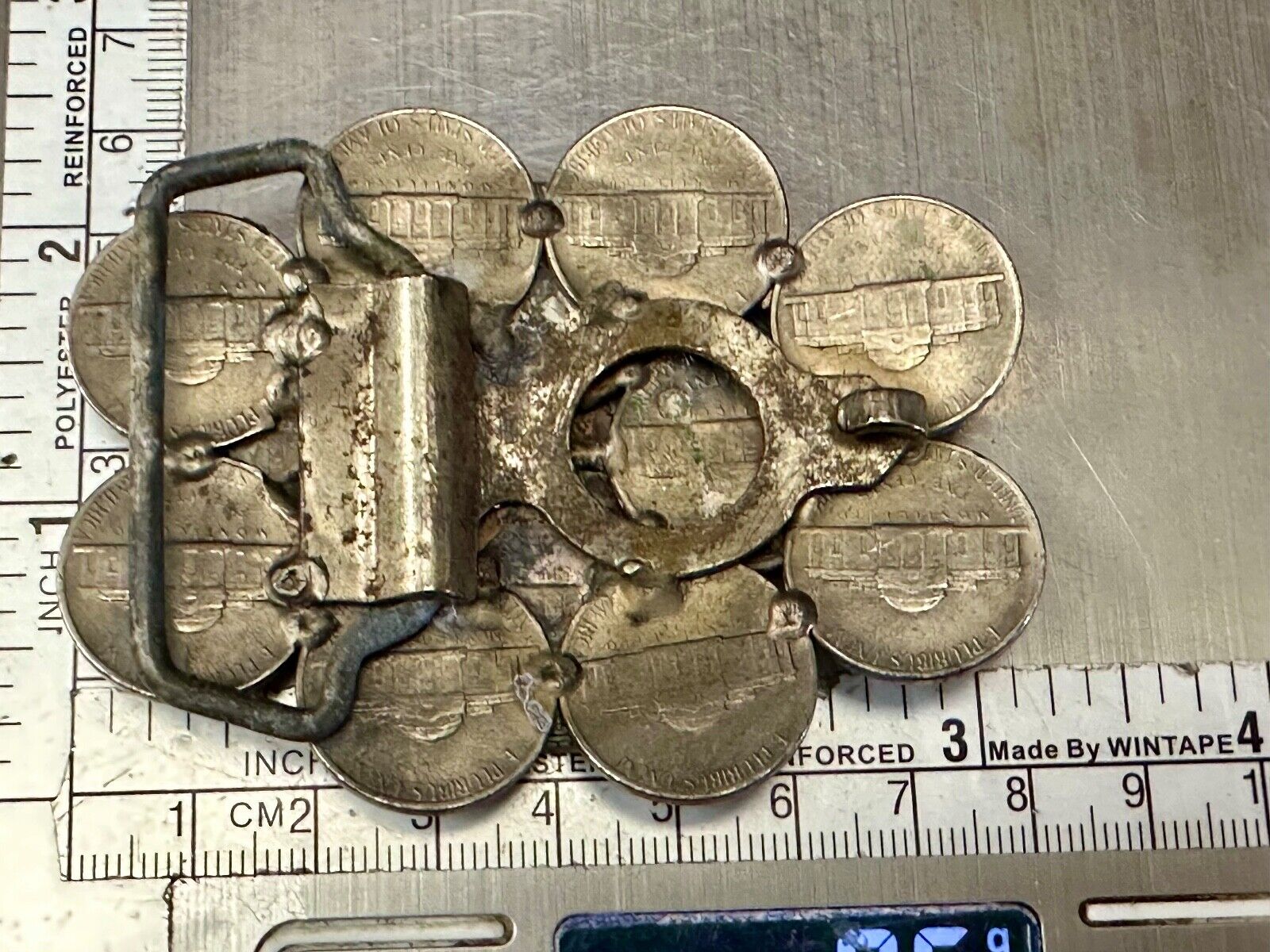 Artisan Rare Coin Collectors Vintage Belt Buckle