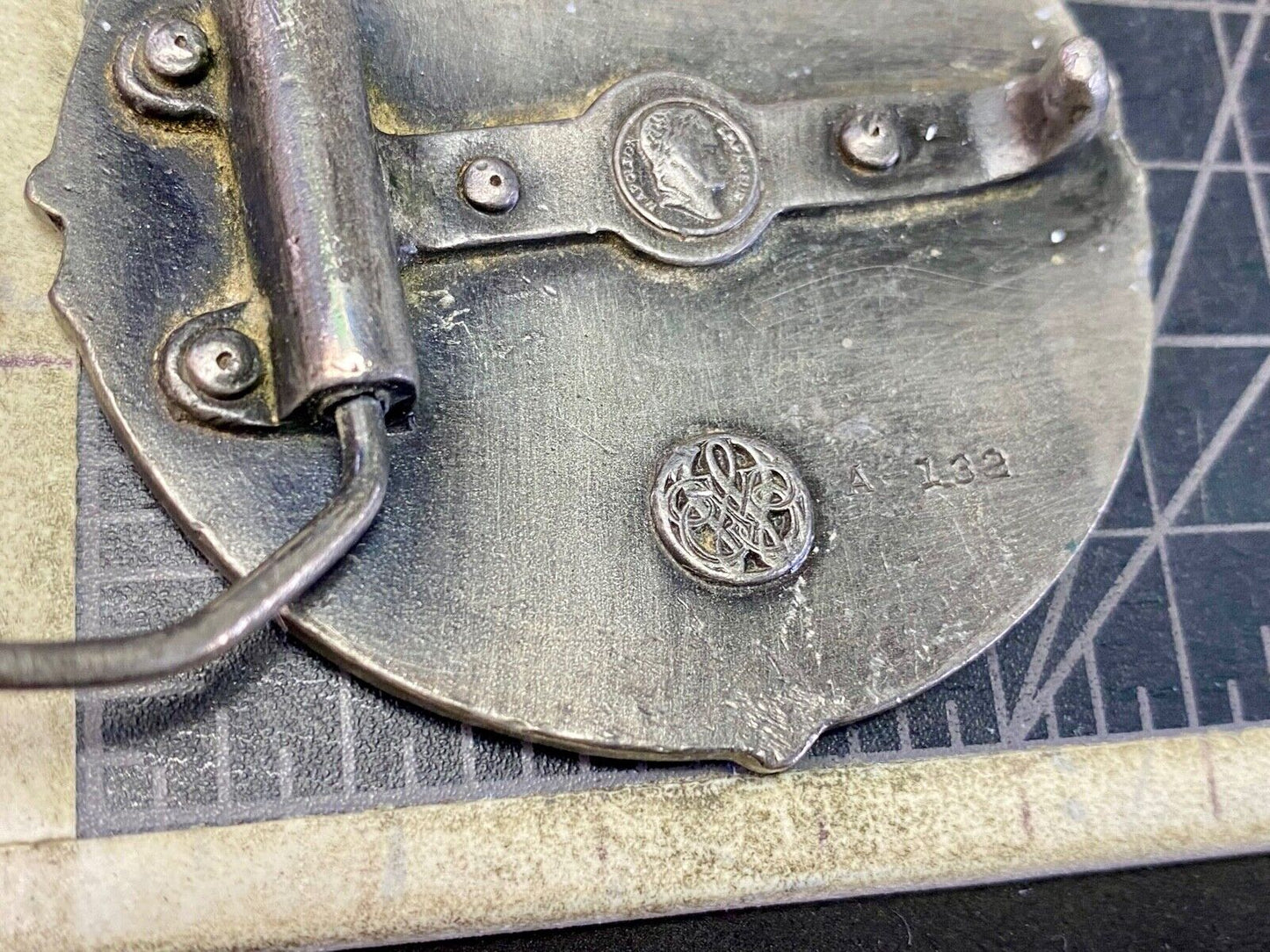 Us Army 7Th Cavalry Rough Riders Rare Colorful Belt Buckle By Bergamot