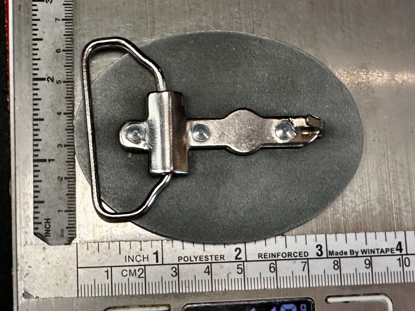 Gasparilla Horse Stallion W/ Sea Shells Green Enameled Accents Belt Buckle