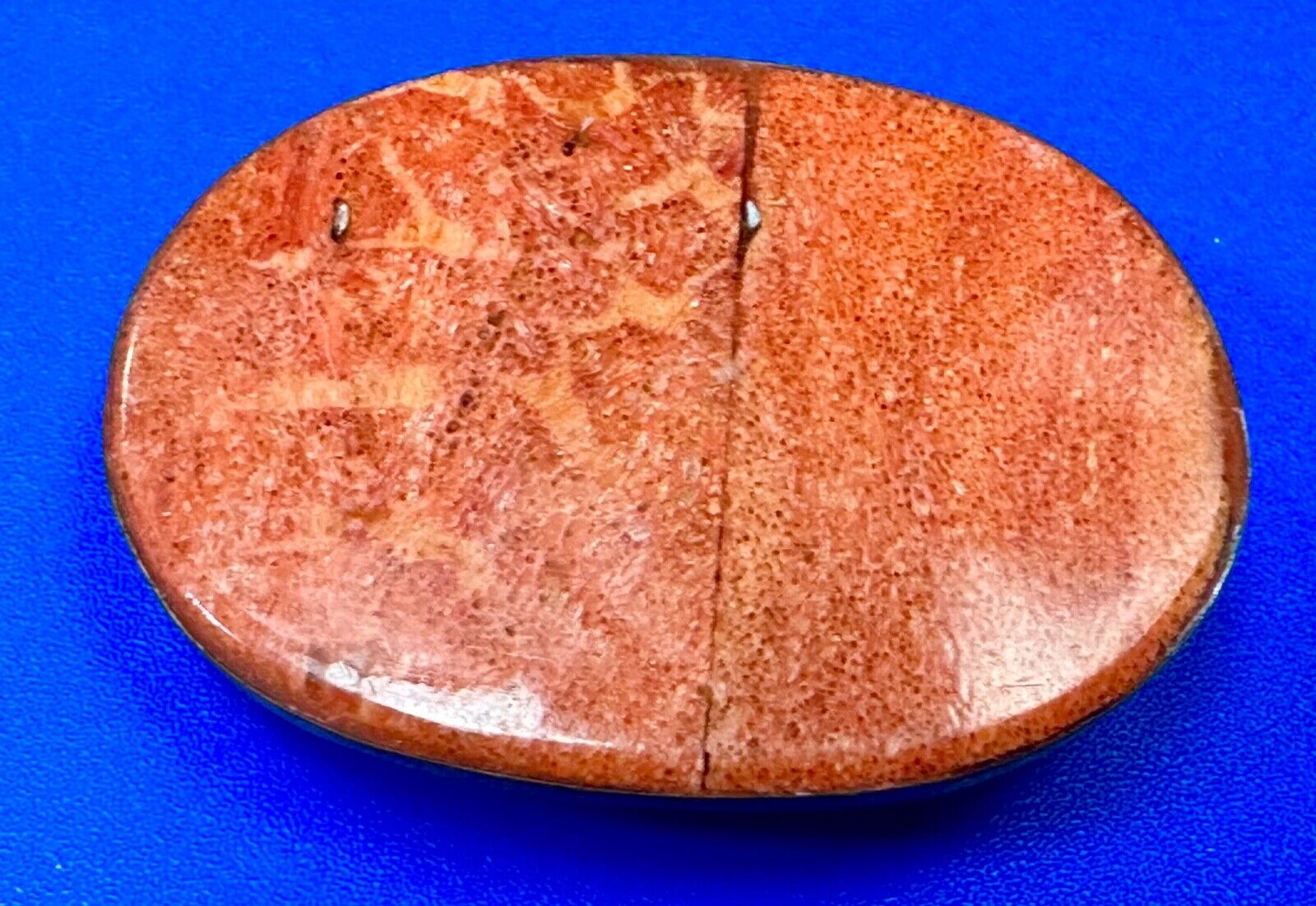 Artisan Stone and Solid Brass Art Belt Buckle