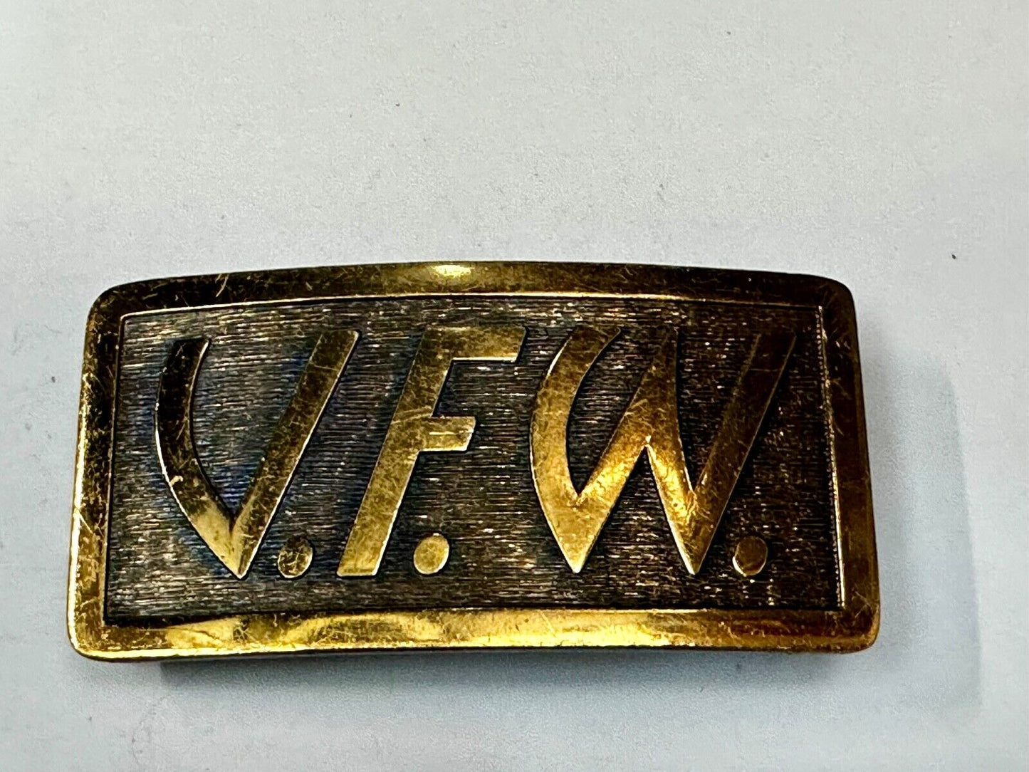 VFW Veterans Foreign Wars Of The USA RARE Brass Custom Belt Buckle
