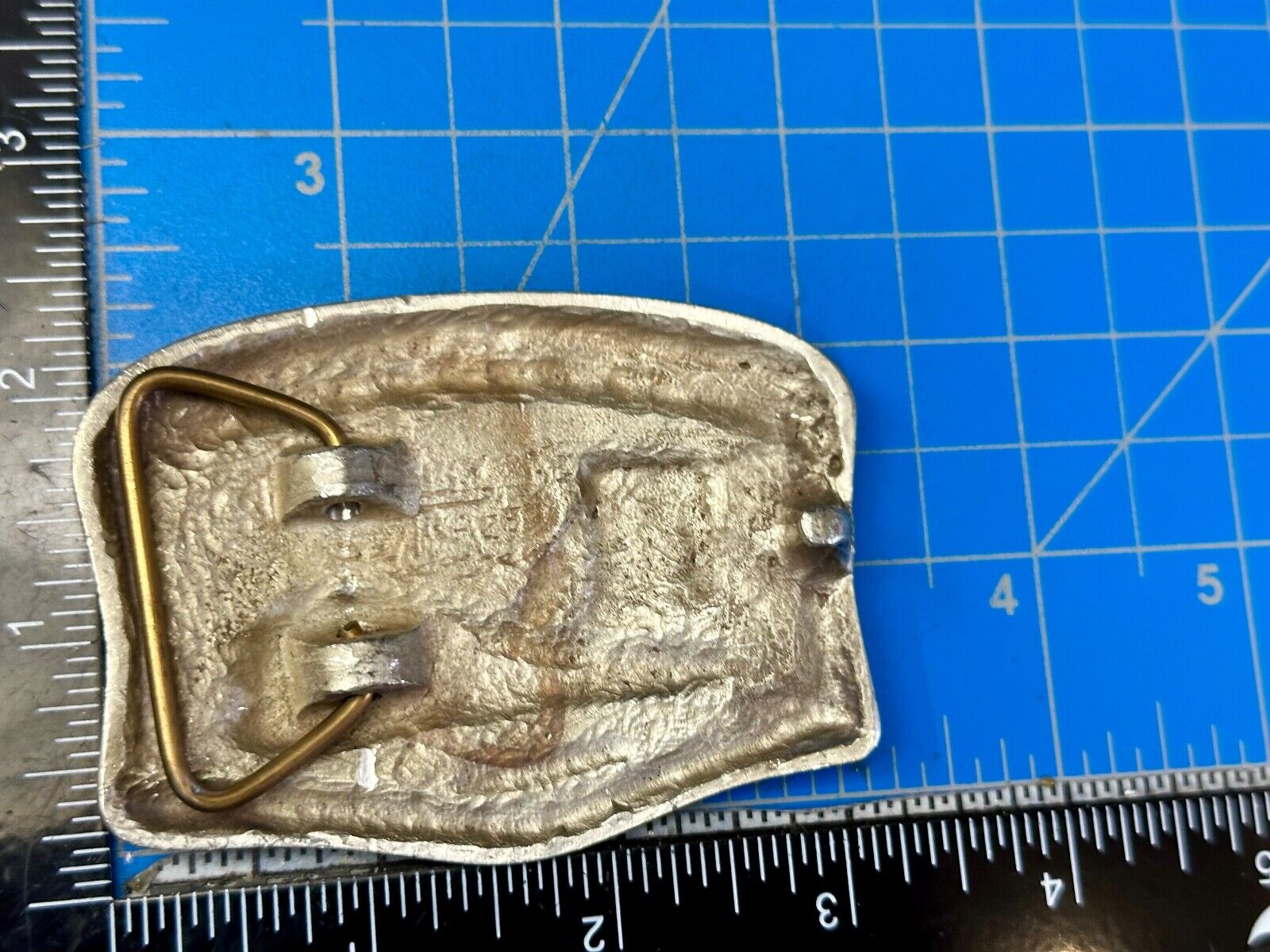 Utah Railway Co Vtg Train Railroad 82 Years - Gary Prazen Sculpture Belt Buckle