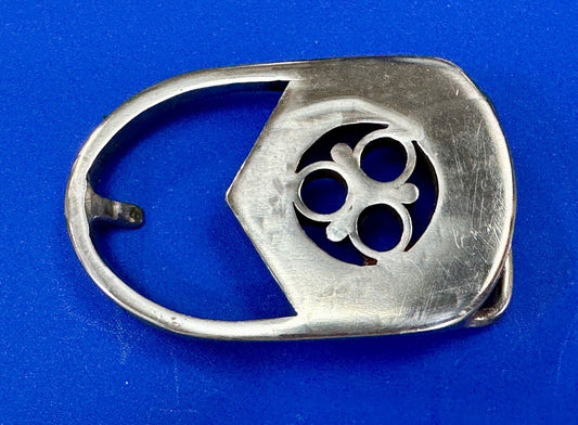 Artisan Signed vintage 1977 belt buckle to use for art craft or wear.