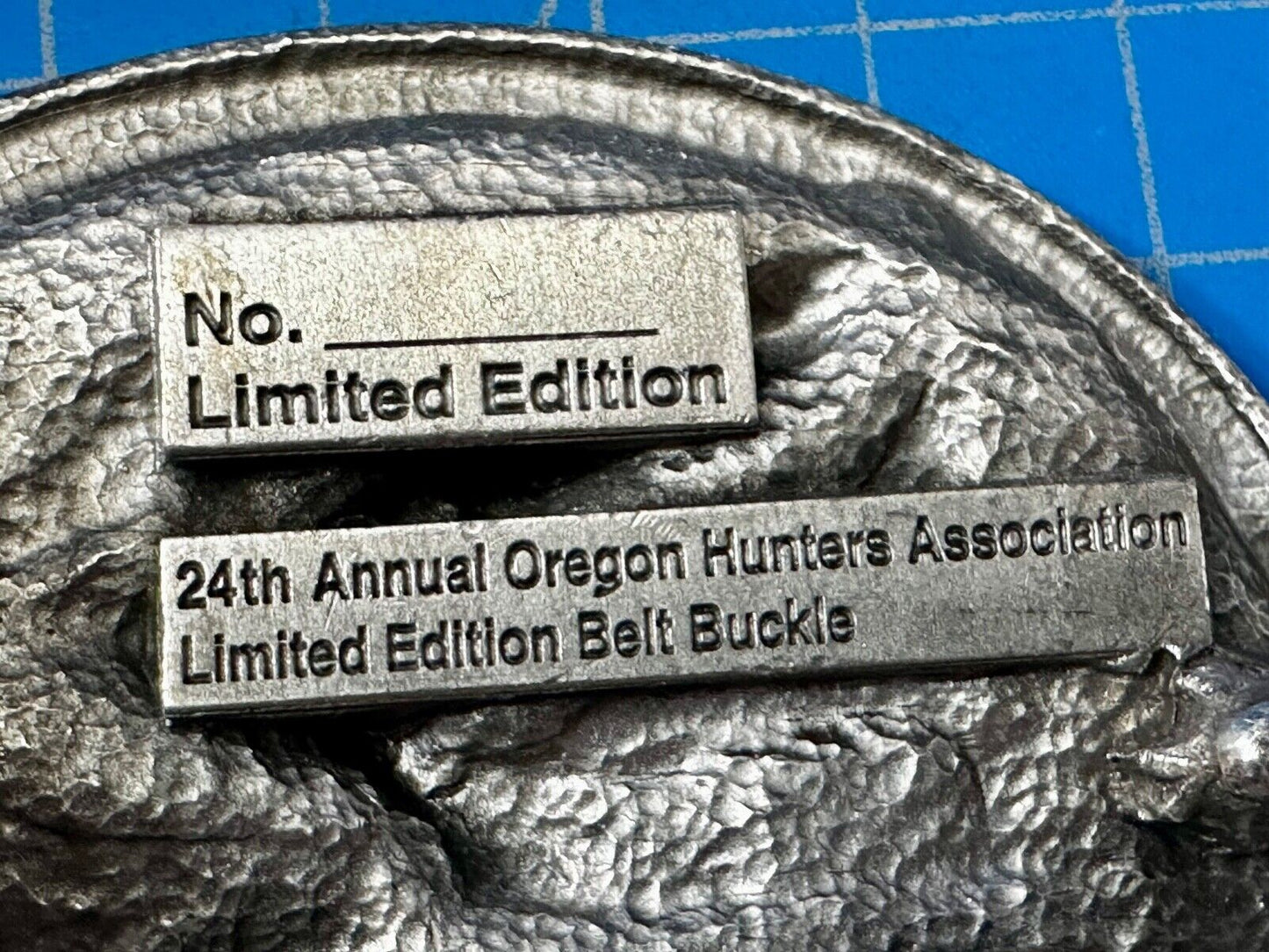 24th Annual Oregon Hunters Association Commemorative Limited Edition Belt Buckle