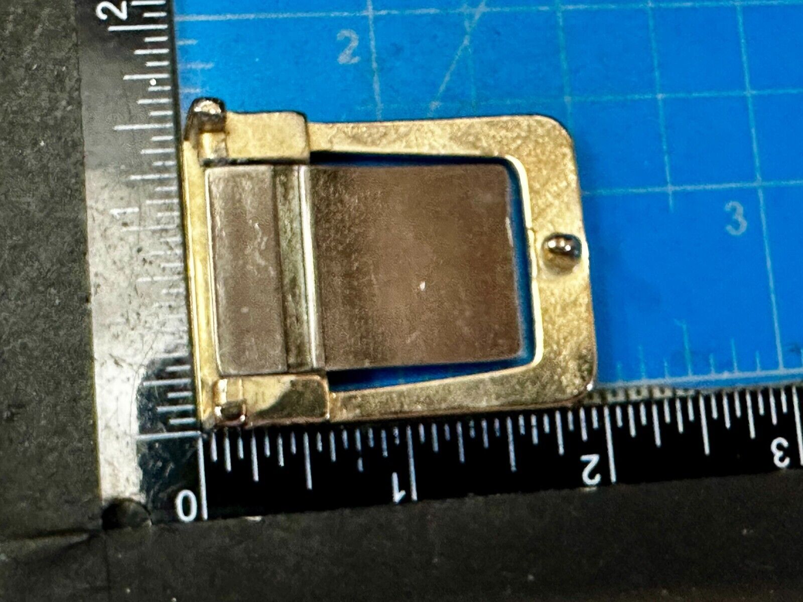 Texas Fb Insuriance Co Vintage Small Swing Out Gold Tone Belt Buckle
