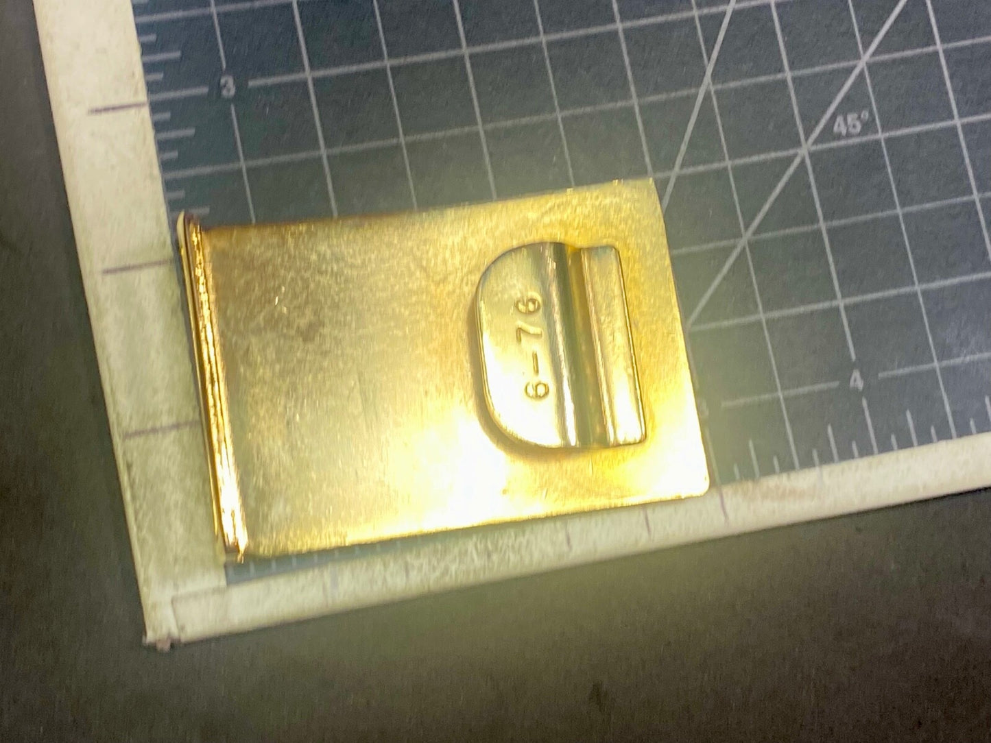 Vintage  6-76  Belt Buckle  Marines USMC Snco Military Uniform?  