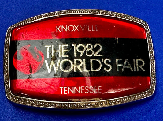 The 1982 Worlds Fair Energy Expo Knoxville Tennessee Souvenir Belt Buckle