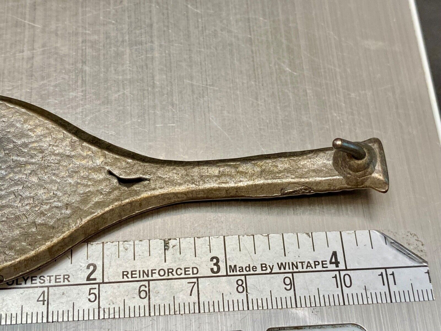 Unique Figural Tennis Racket and ball Sports Game brass tone belt buckle