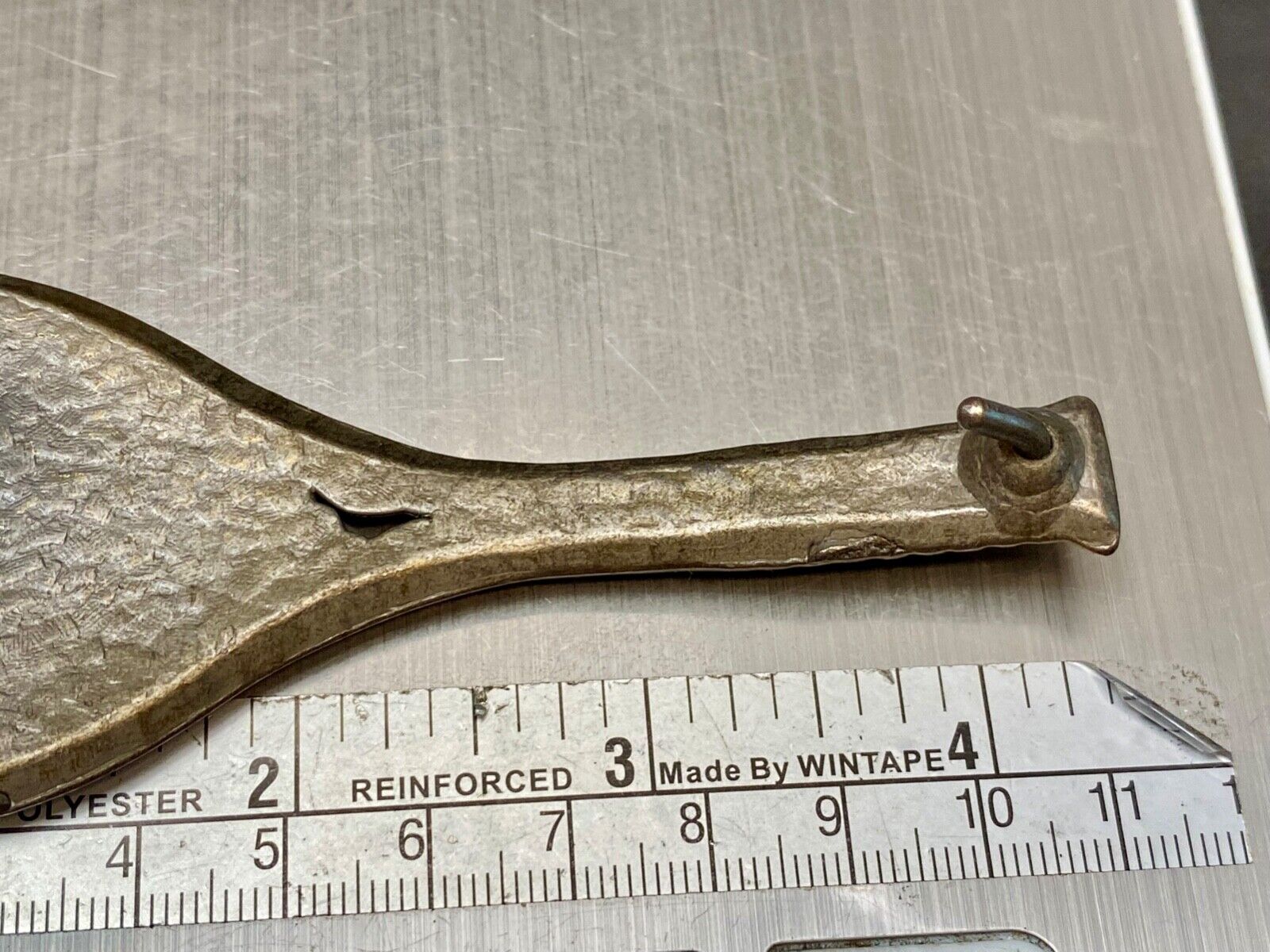 Unique Figural Tennis Racket and ball Sports Game brass tone belt buckle