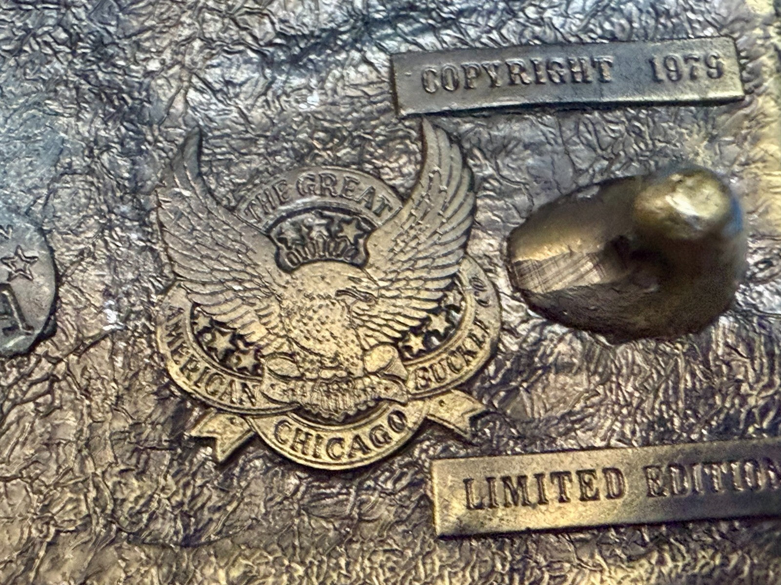 Vintage Caboose Railroad Car Freight Train 1979 The Great American Belt Buckle