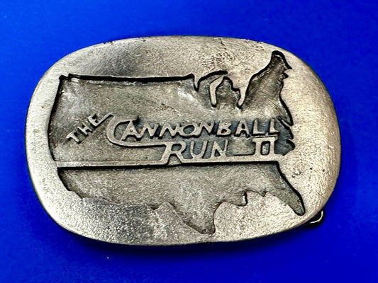 The Cannonball Run II 2 Movie Crew Gift Promo Hal Needham Belt Buckle