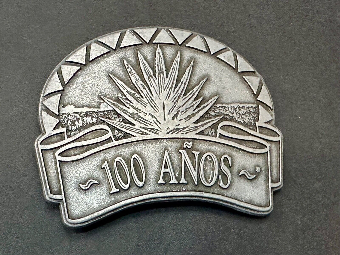 100 Anos (Years) Tequila Company Promo Advertising Belt Buckle