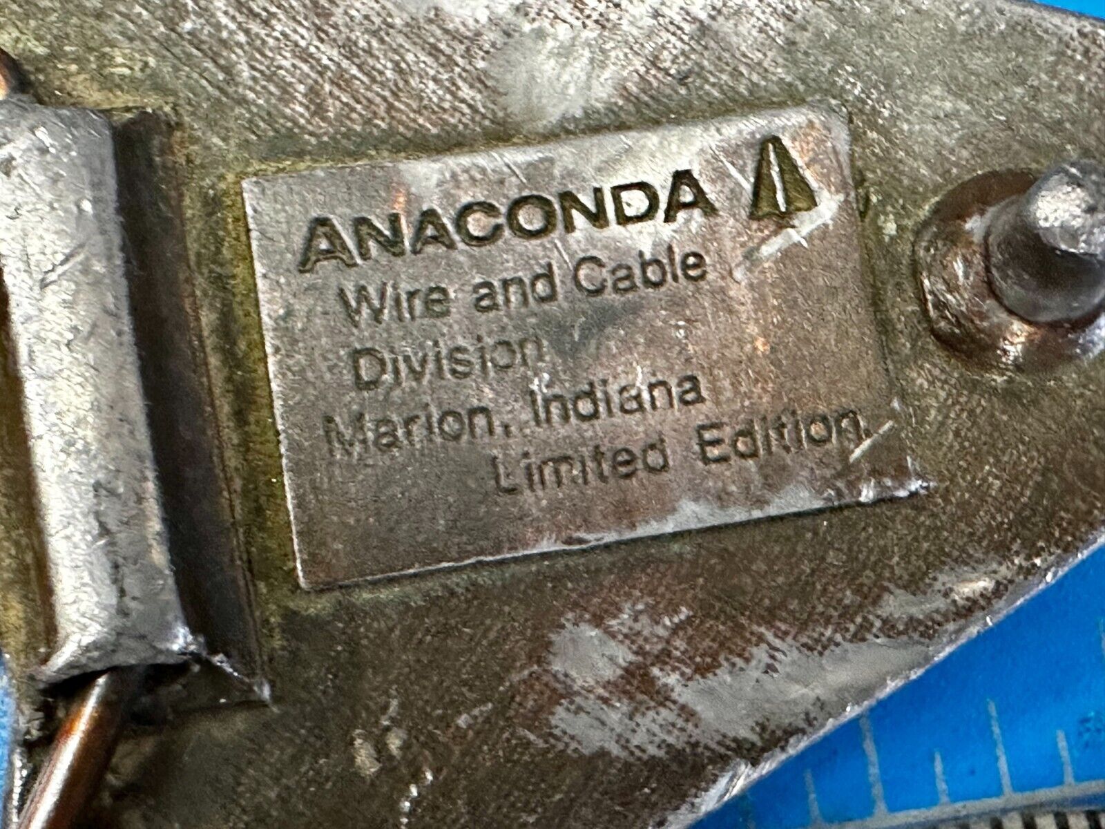 Anaconda Wire & Cable Division IMC Limited Edition Arrowhead Belt Buckle