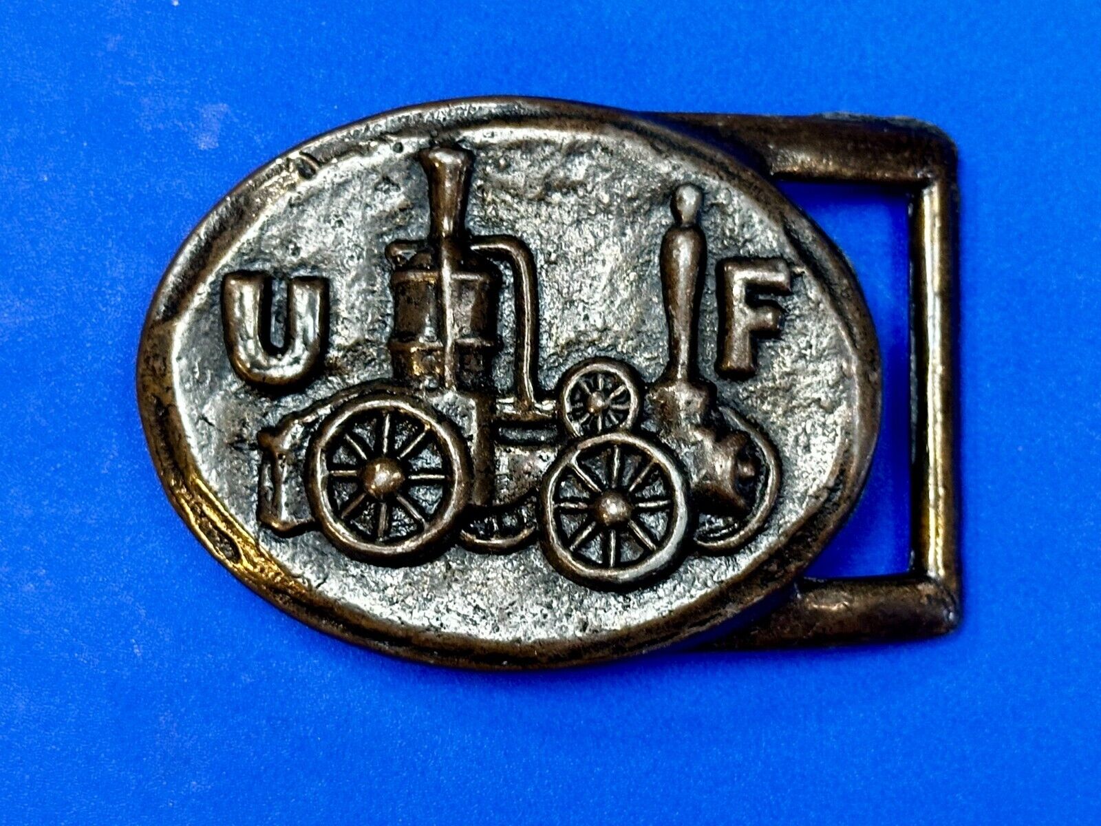 United Firemen UF Insurance Company of Philadelphia Fire Truck Belt Buckle