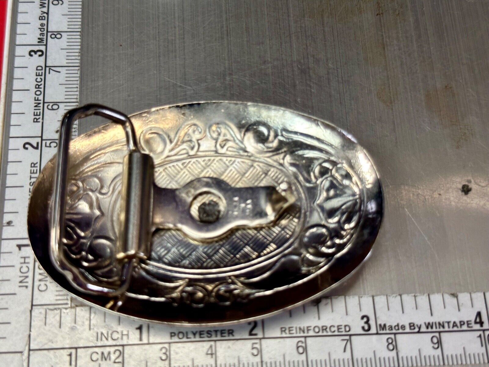 Vintage Cowboy Saddle Bronc western small center figure belt buckle
