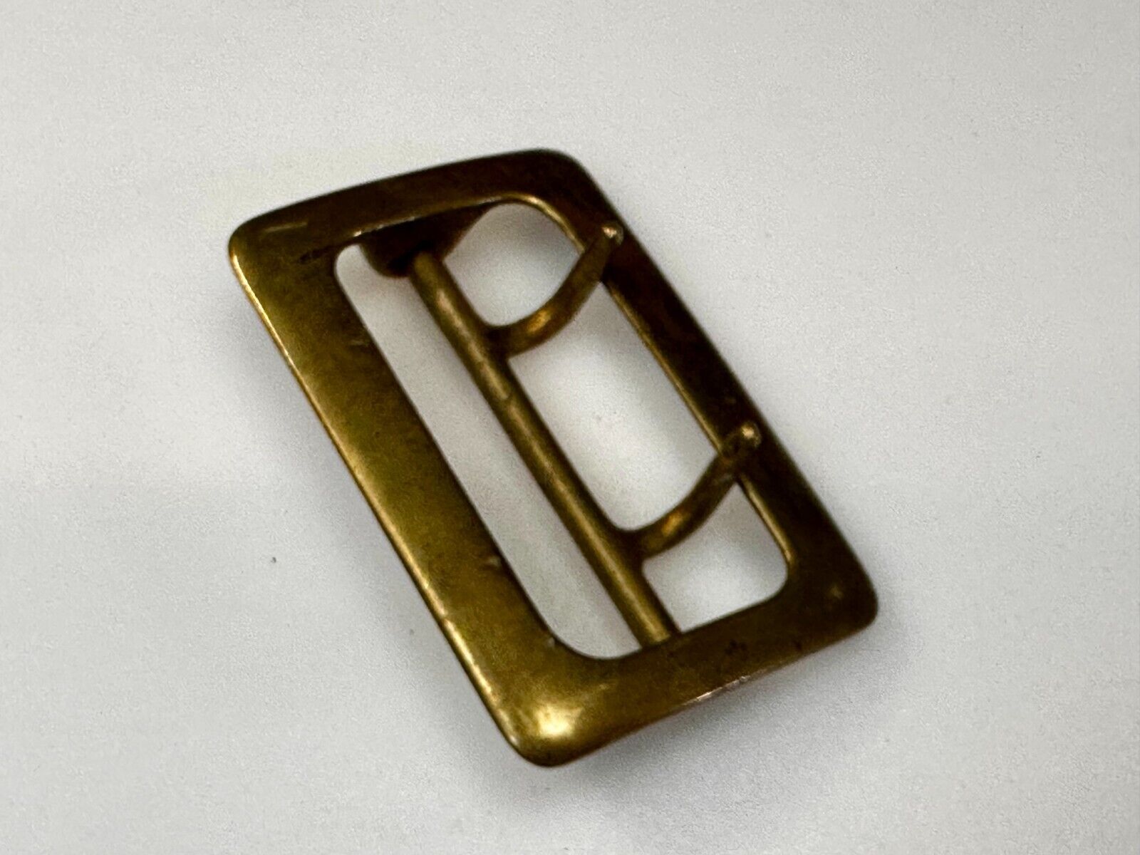 Antique Double Prong Center Bar Gold Tone Hippy Vibe Replacement Belt Buckle