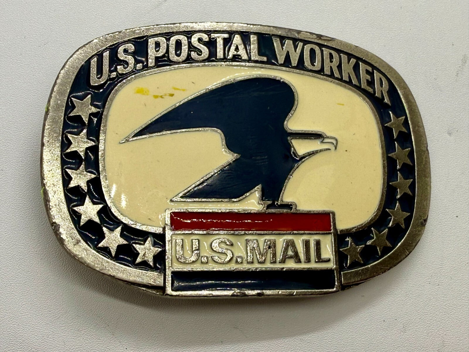 U.S. Postal Worker Service U.S Mail Vintage Buckle Bakery Belt Buckle