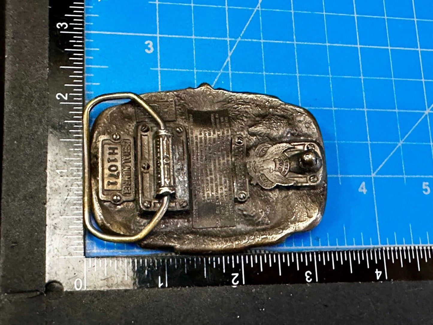 US Army Fire Power The Great American Buckle company Vintage Tank Helicopter