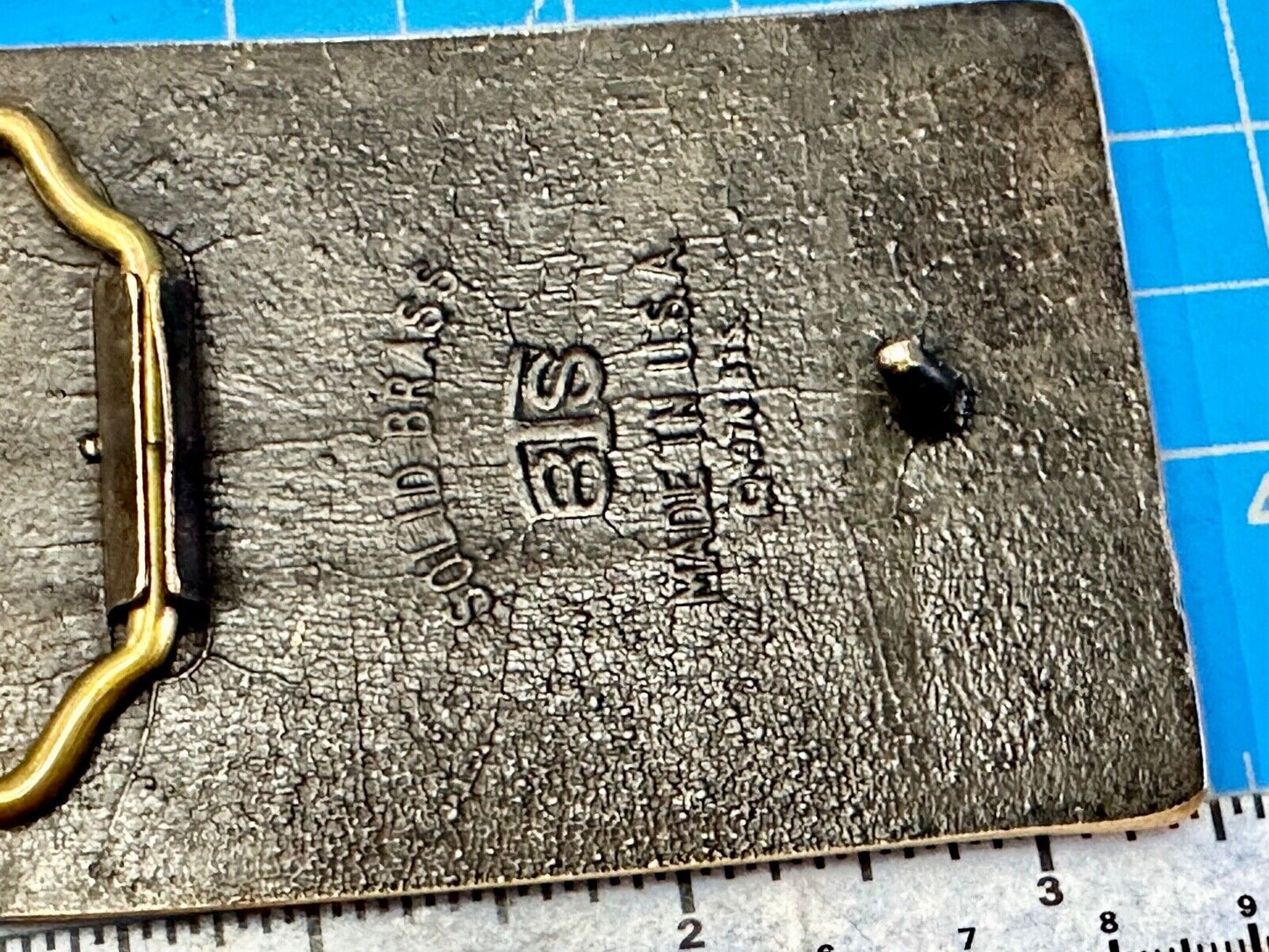 Arizona Division Black Mesa Keyenta Vintage Solid Brass BTS  belt buckle