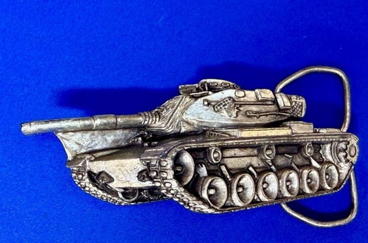 Armored Tank Military War Battle Weapon Anthony J.Irvin 1979 C-4L  Belt Buckle