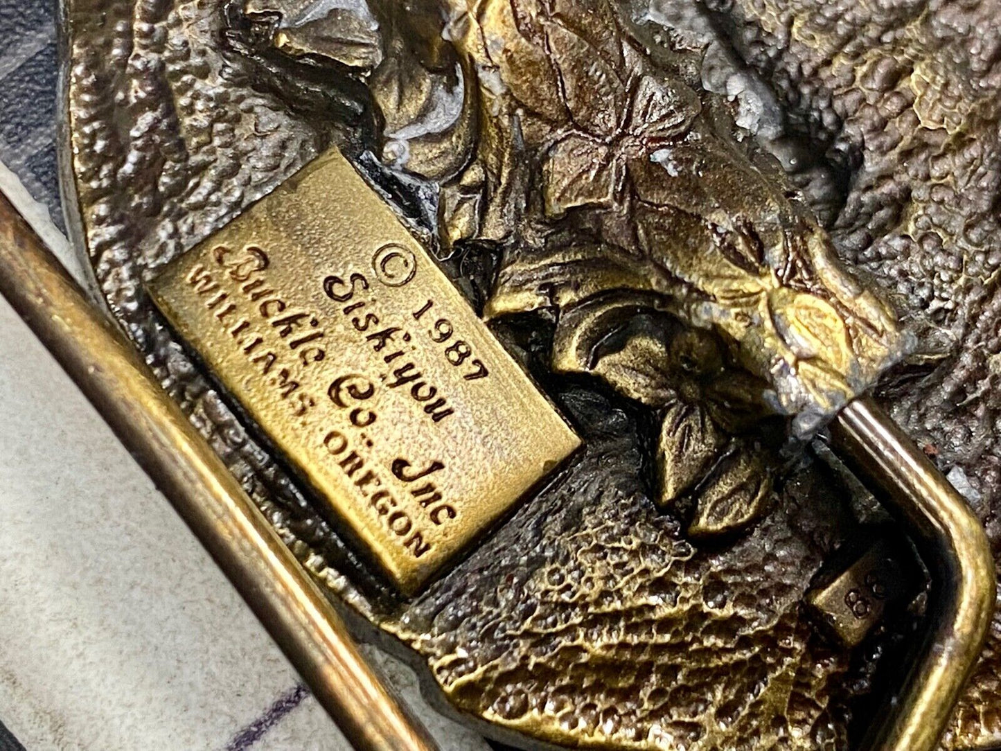 Vtg. Tisco Tractor Implement Supply Agriculture Farm Farming 52 Year Belt Buckle