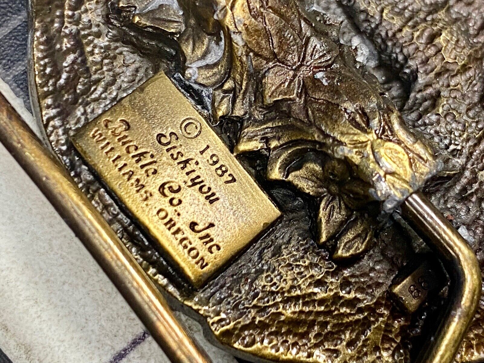 Vtg. Tisco Tractor Implement Supply Agriculture Farm Farming 52 Year Belt Buckle