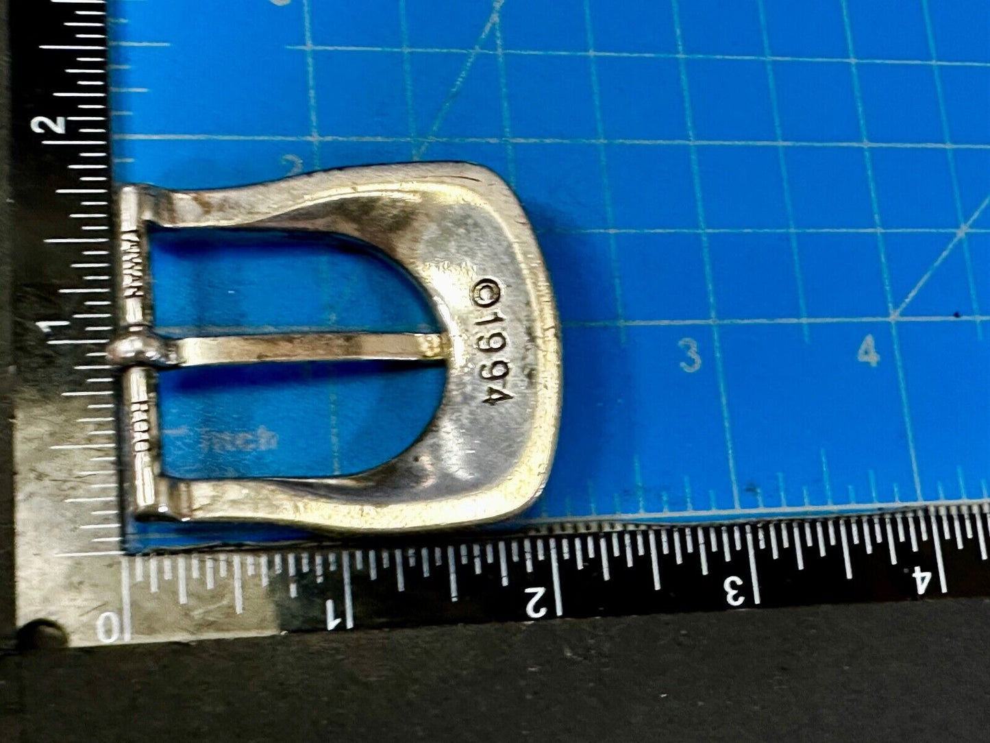 Unique 1994 Ranger Style Replacement Western Silver Tone Belt Buckle