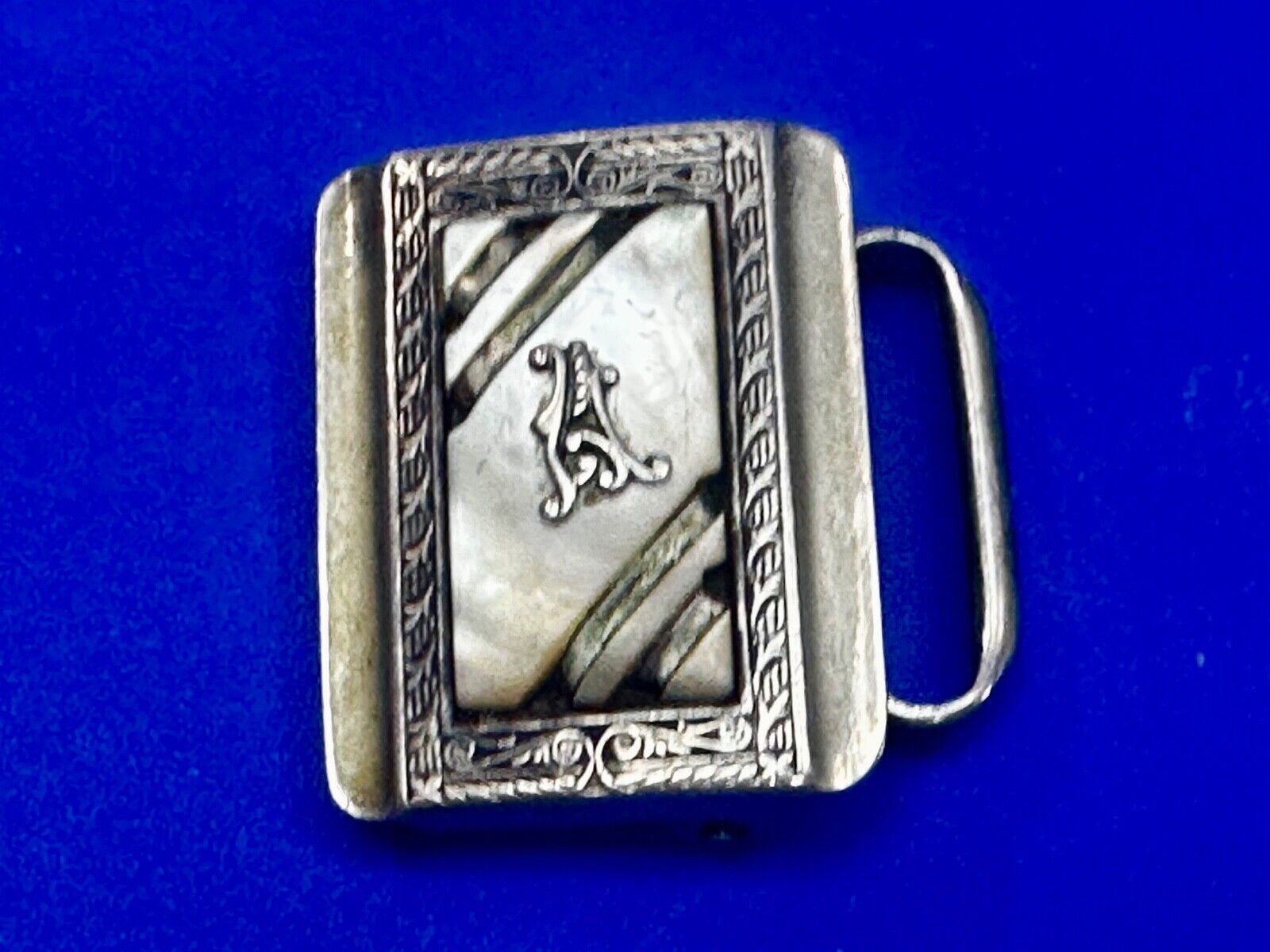 Art Deco Letter A Initial Monogram Belt Buckle by KantSlip