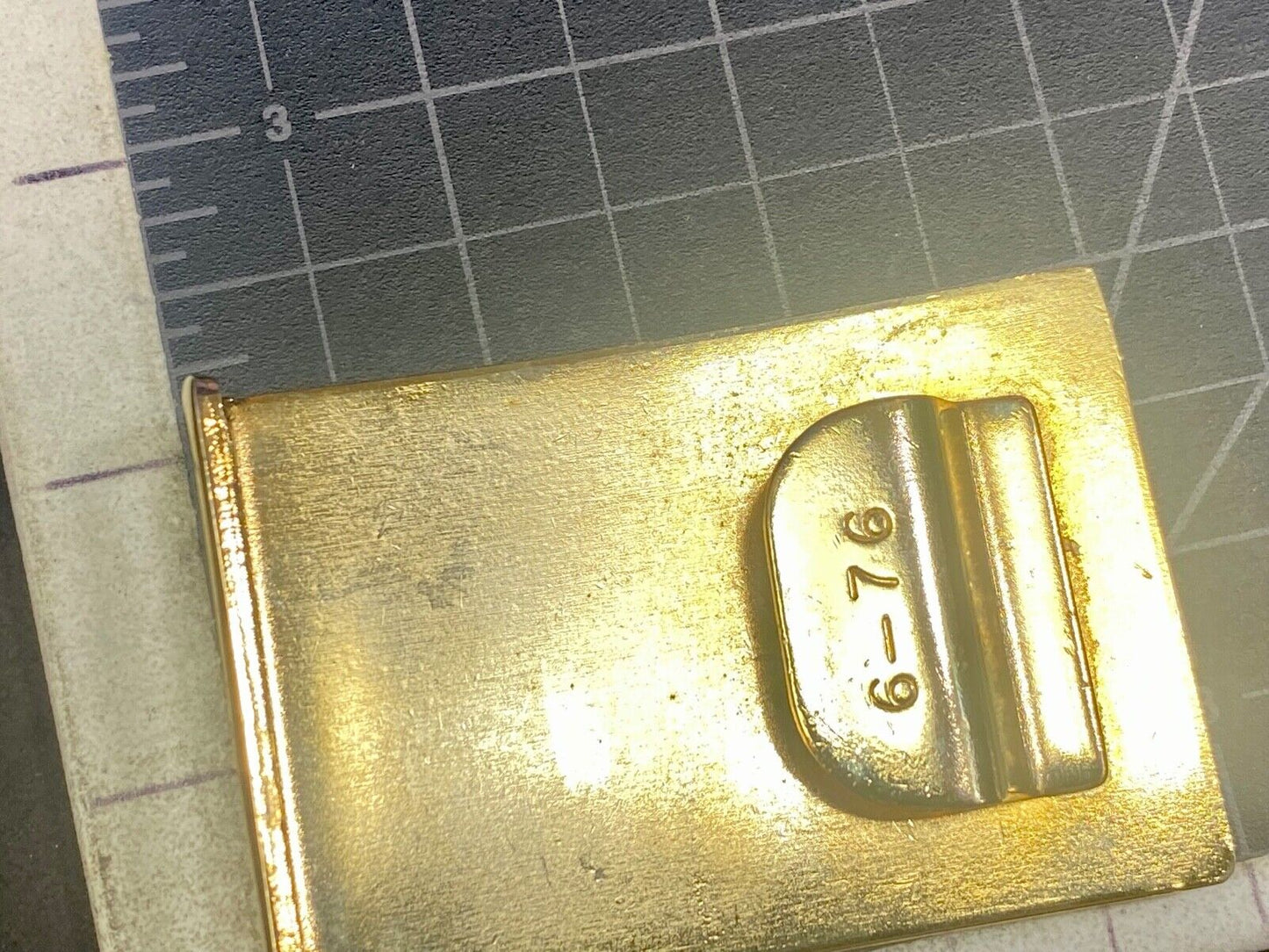 Vintage  6-76  Belt Buckle  - Usmc Snco Military Uniform? 