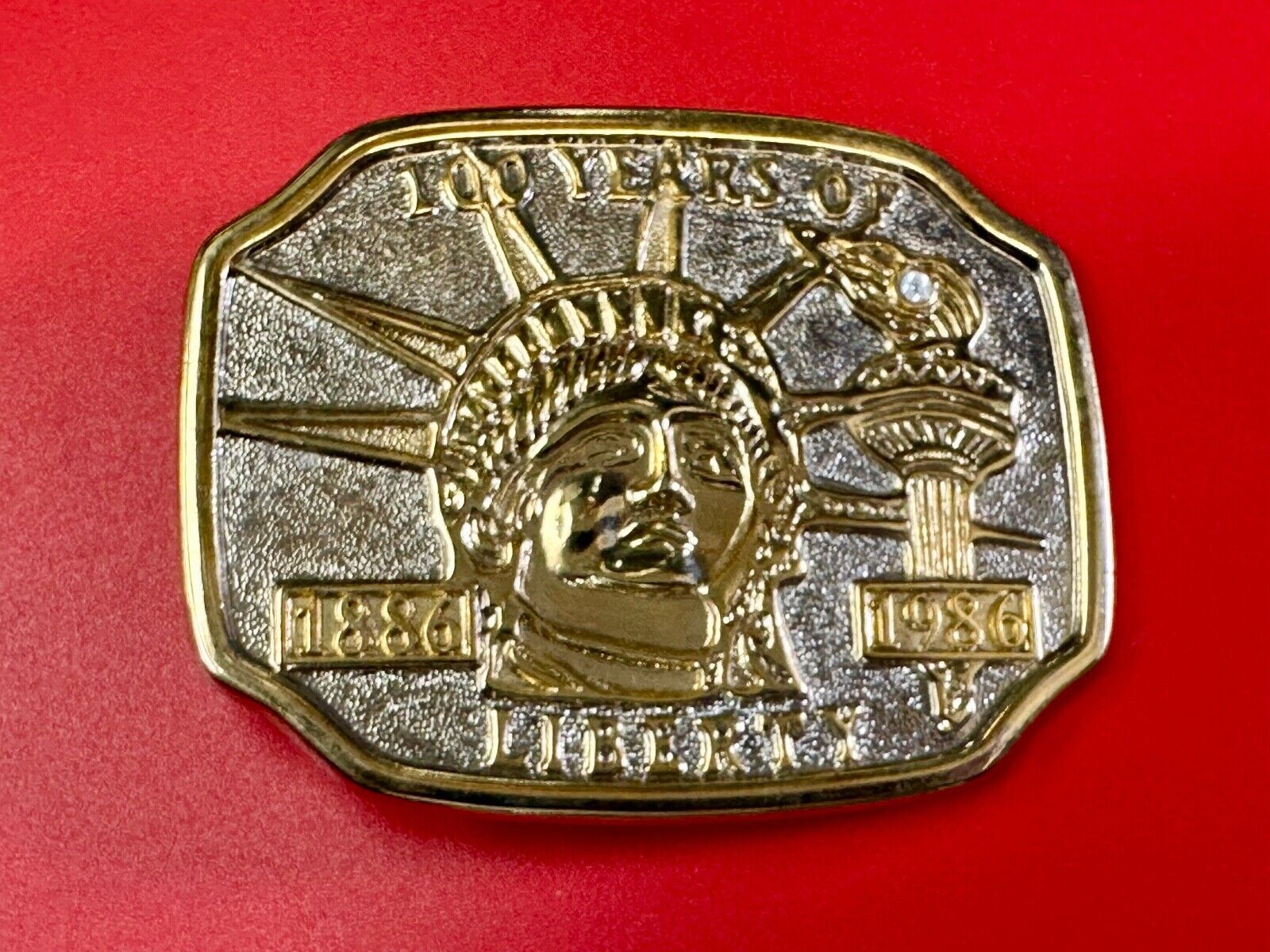 100 years of The Statue of Liberty New York City Commemorative  belt buckle