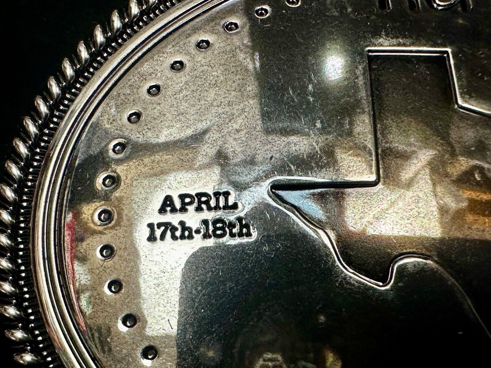 Texas RUN  April 17th - 18th. AT&T Stadium League Conference 2023 Belt Buckle