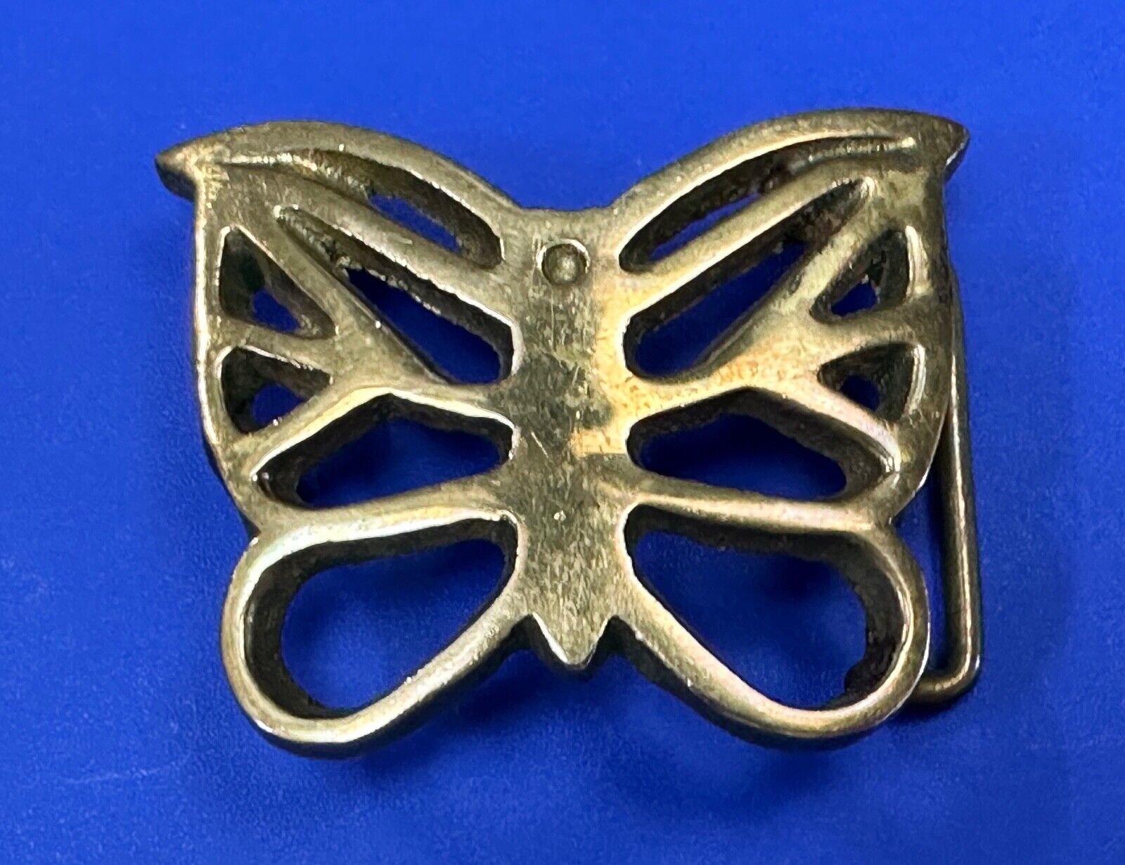 2" Butterfly Boho Hippie solid brass vintage Cutout belt buckle