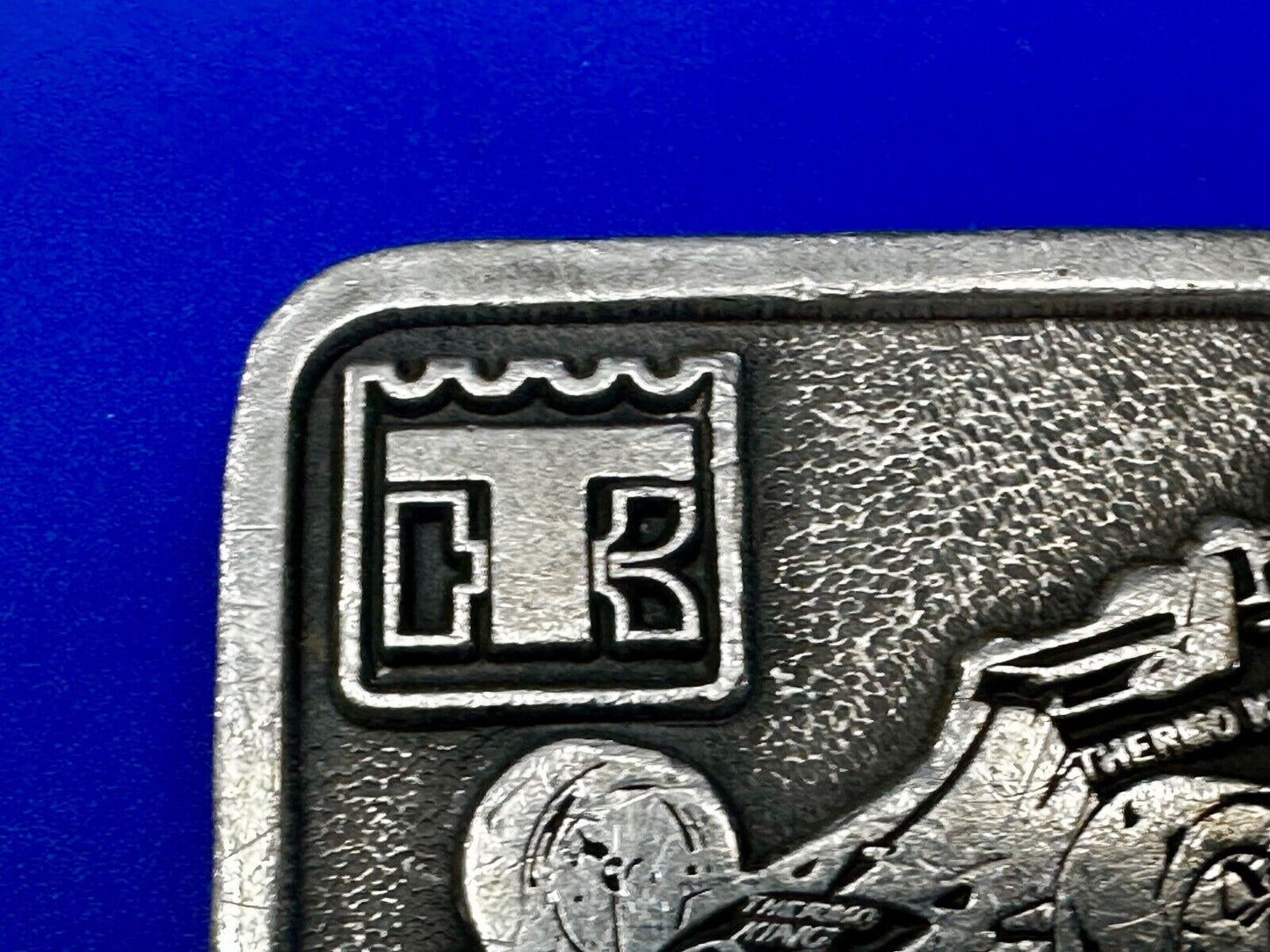 TK Thermo King - Indy Motor Speedway 24 hour pit stop Vintage Belt Buckle