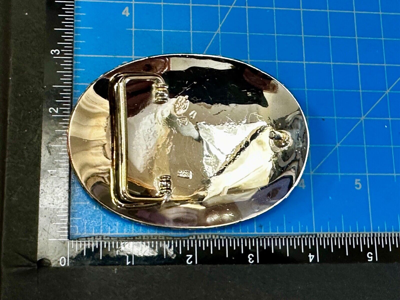 Unique Deer  Buck Elk - Ornate Alpaca Mexico Made Vintage Belt Buckle