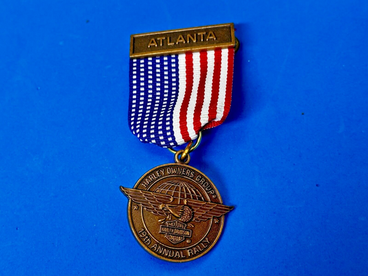 Atlanta 19th Annual Bike Rally Medal Pin Award Harley Davidson Owner Group HOG