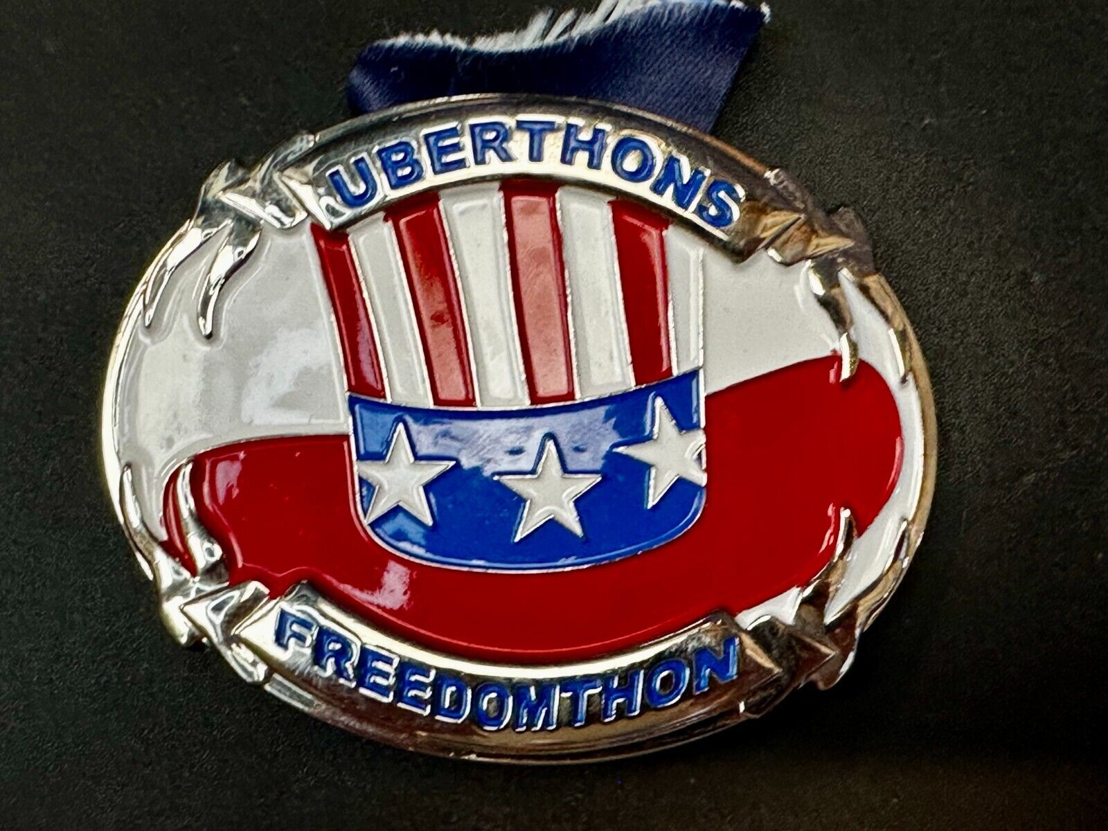 Uberthons FREEDOM TO Run Walk Marathon Event Commemorative Award Belt Buckle
