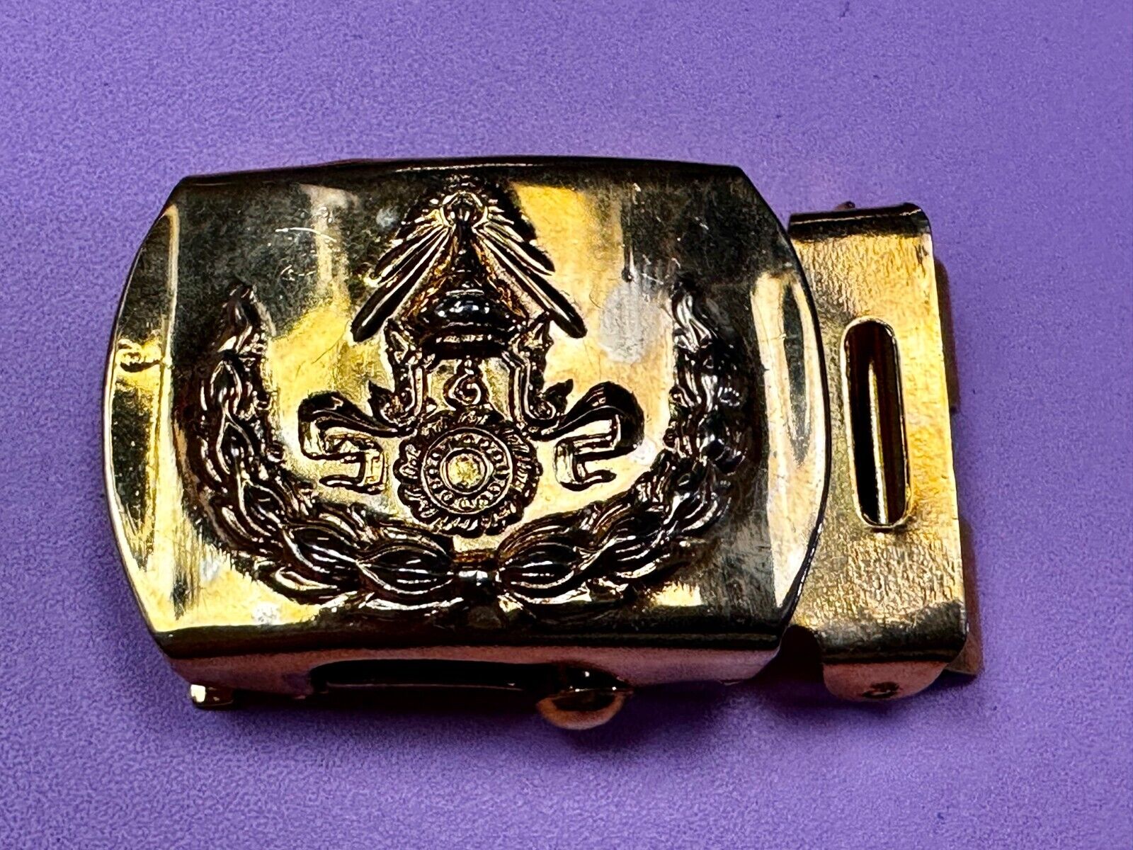 Veteran Officer Naval Soldier Retired Military? Ratchet Style Dress Belt Buckle