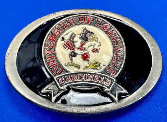 University of Louisville Cardinals Vintage 1992 Great American belt buckle Co.